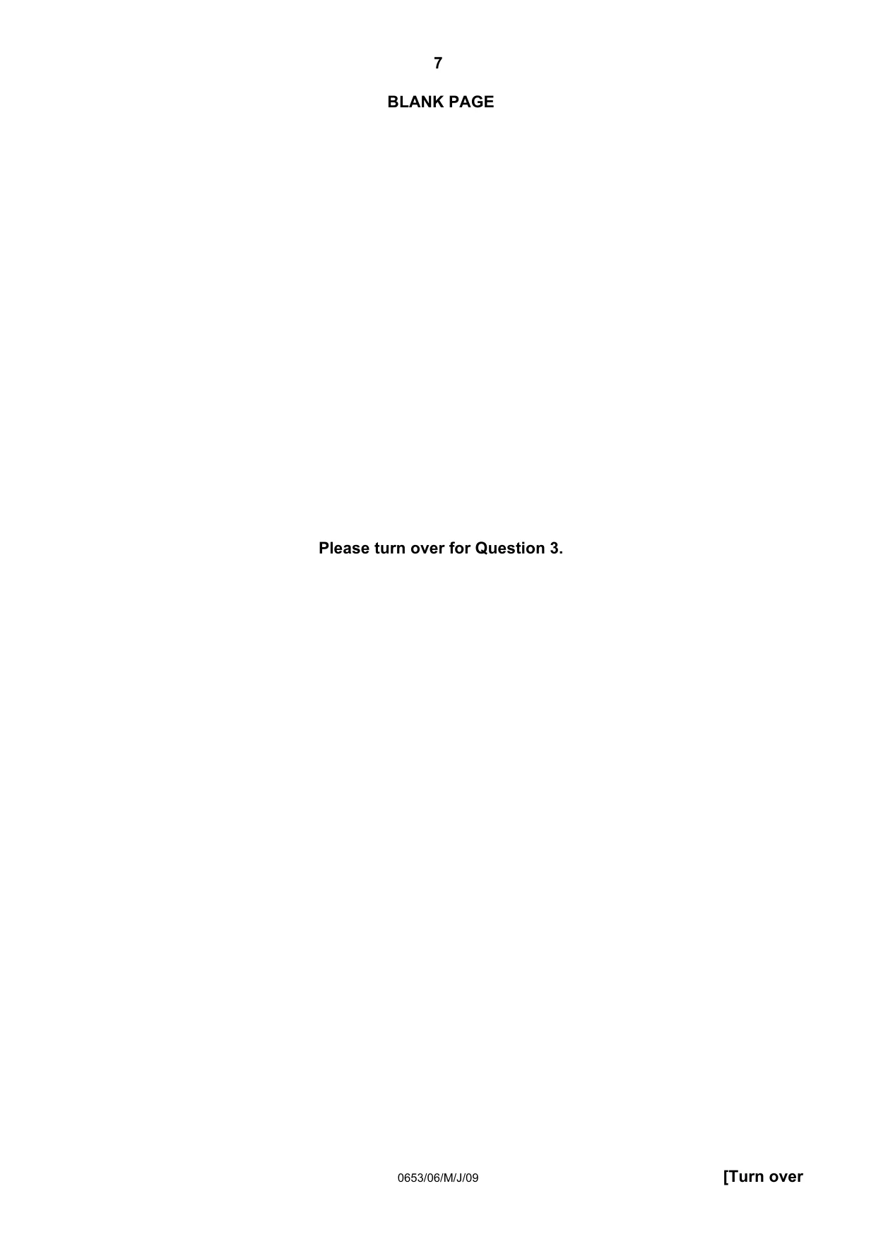 Cambridge IGCSE Science - Combined 0653 2009 May/June Paper 6 · Variant 1 question paper, page 7 of 20