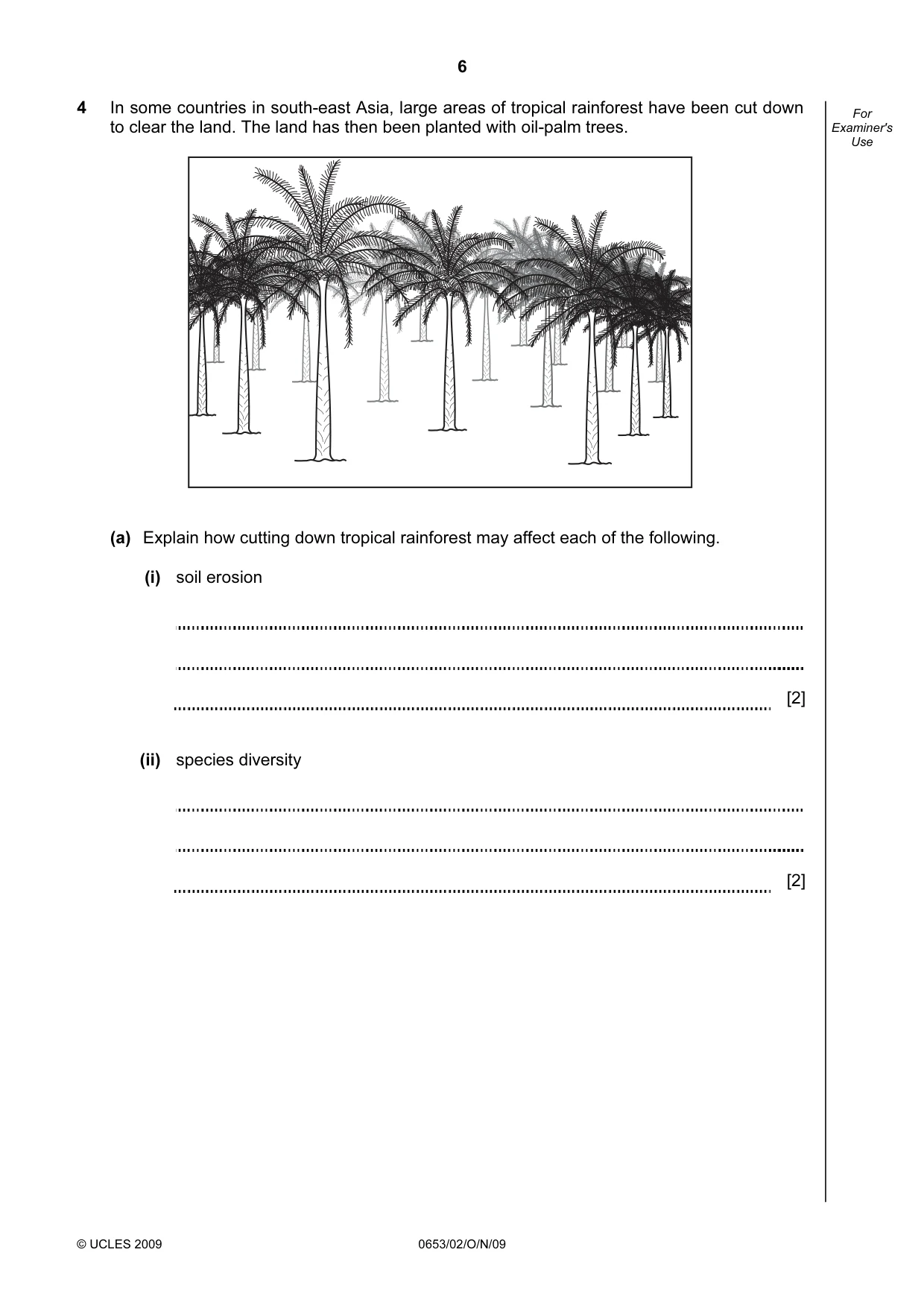 Cambridge IGCSE Science - Combined 0653 2009 Oct/Nov Paper 2 · Variant 1 question paper, page 6 of 20