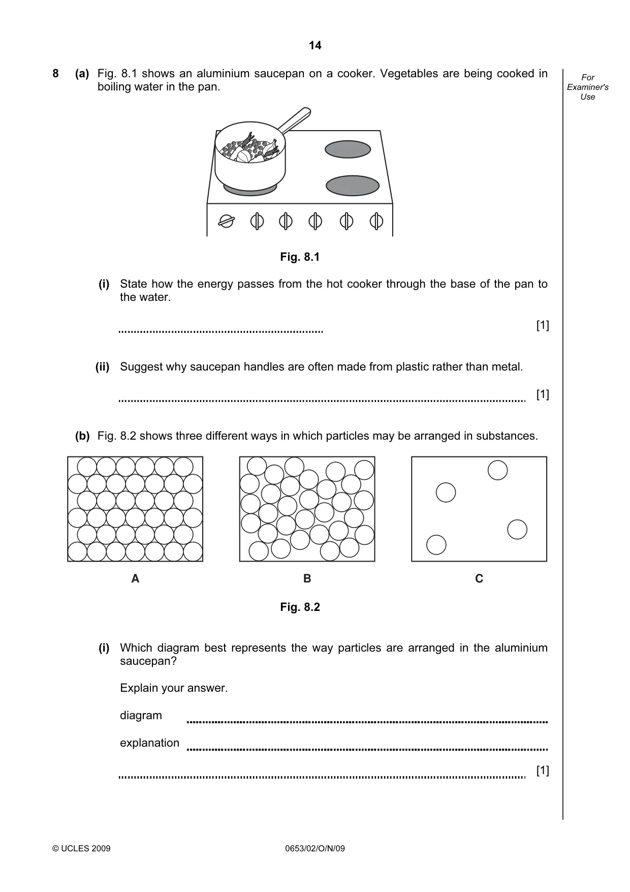 Cambridge IGCSE Science - Combined 0653 2009 Oct/Nov Paper 2 · Variant 1 question paper, page 14 of 20