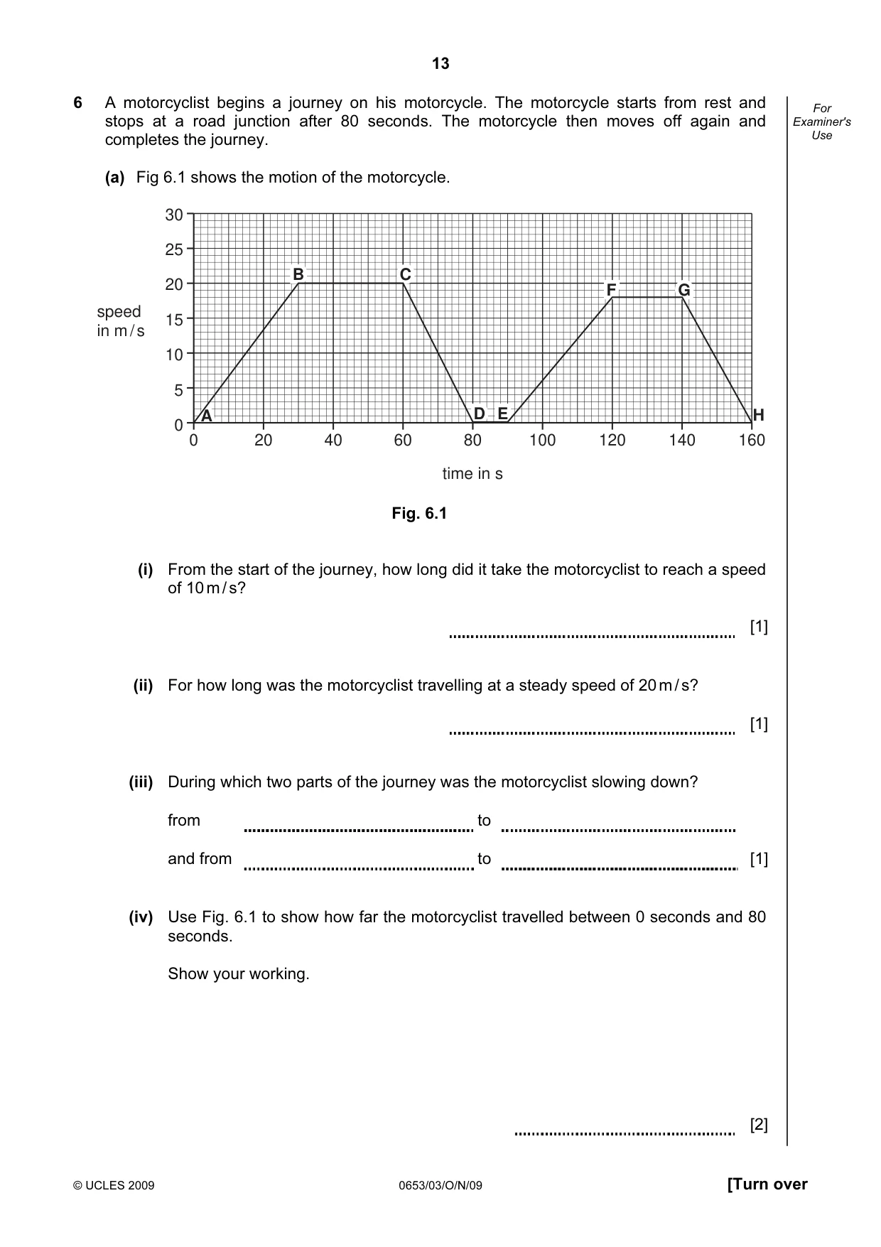 Cambridge IGCSE Science - Combined 0653 2009 Oct/Nov Paper 3 · Variant 1 question paper, page 13 of 20