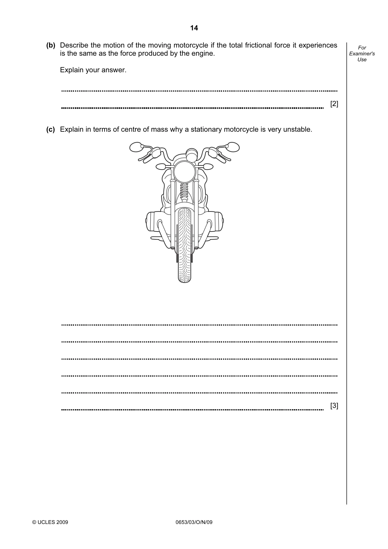 Cambridge IGCSE Science - Combined 0653 2009 Oct/Nov Paper 3 · Variant 1 question paper, page 14 of 20