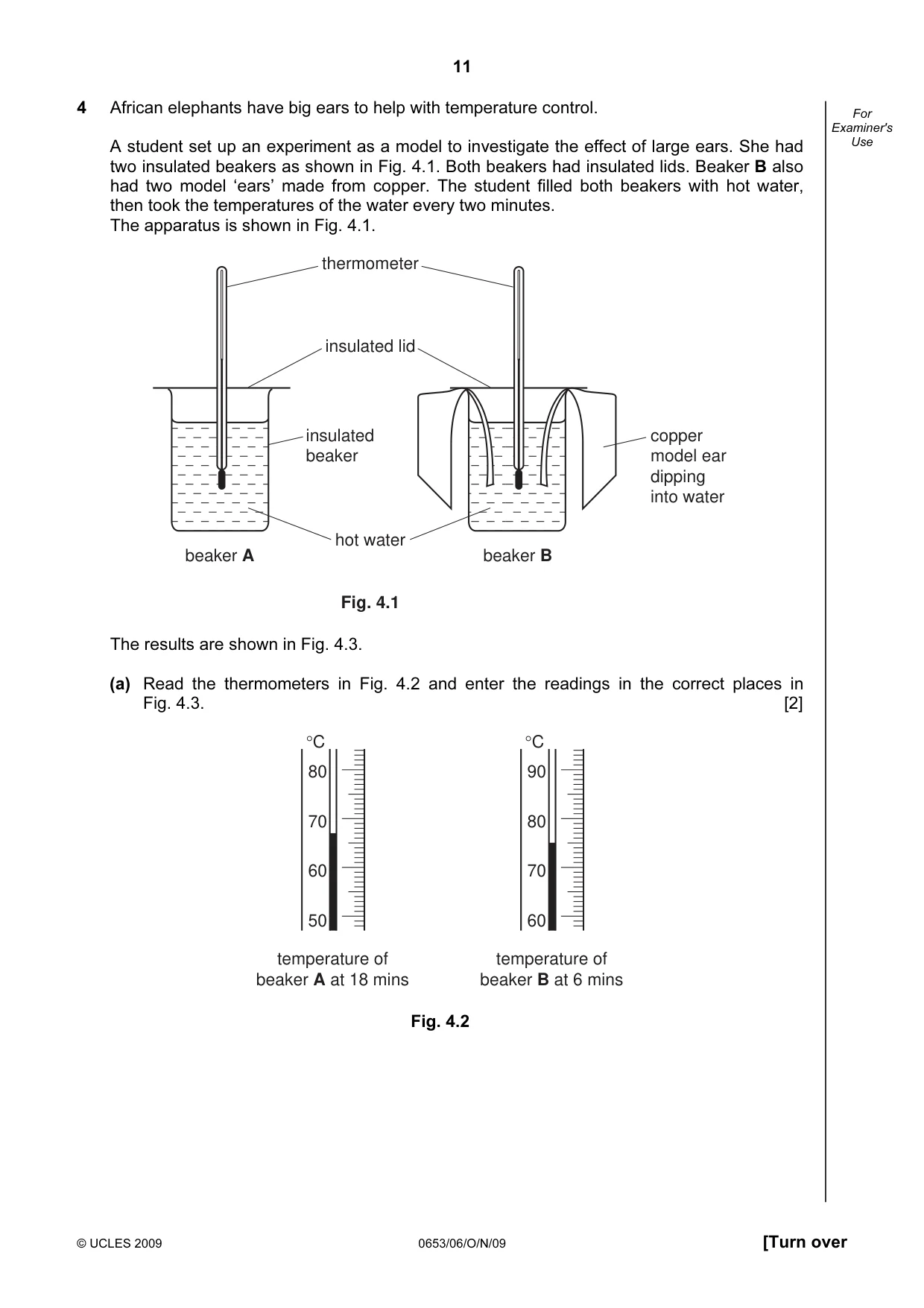 Cambridge IGCSE Science - Combined 0653 2009 Oct/Nov Paper 6 · Variant 1 question paper, page 11 of 20