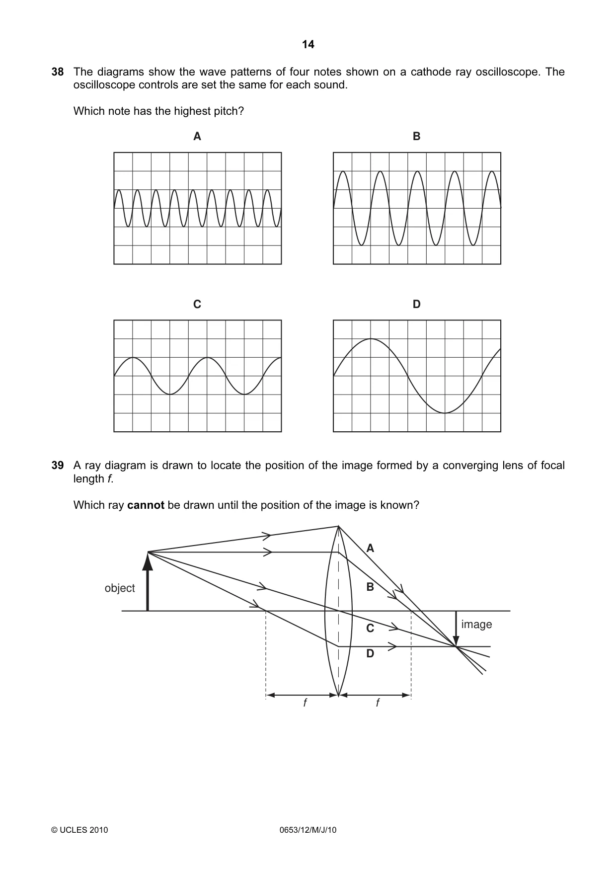 Cambridge IGCSE Science - Combined 0653 2010 May/June Paper 1 · Variant 2 question paper, page 14 of 16