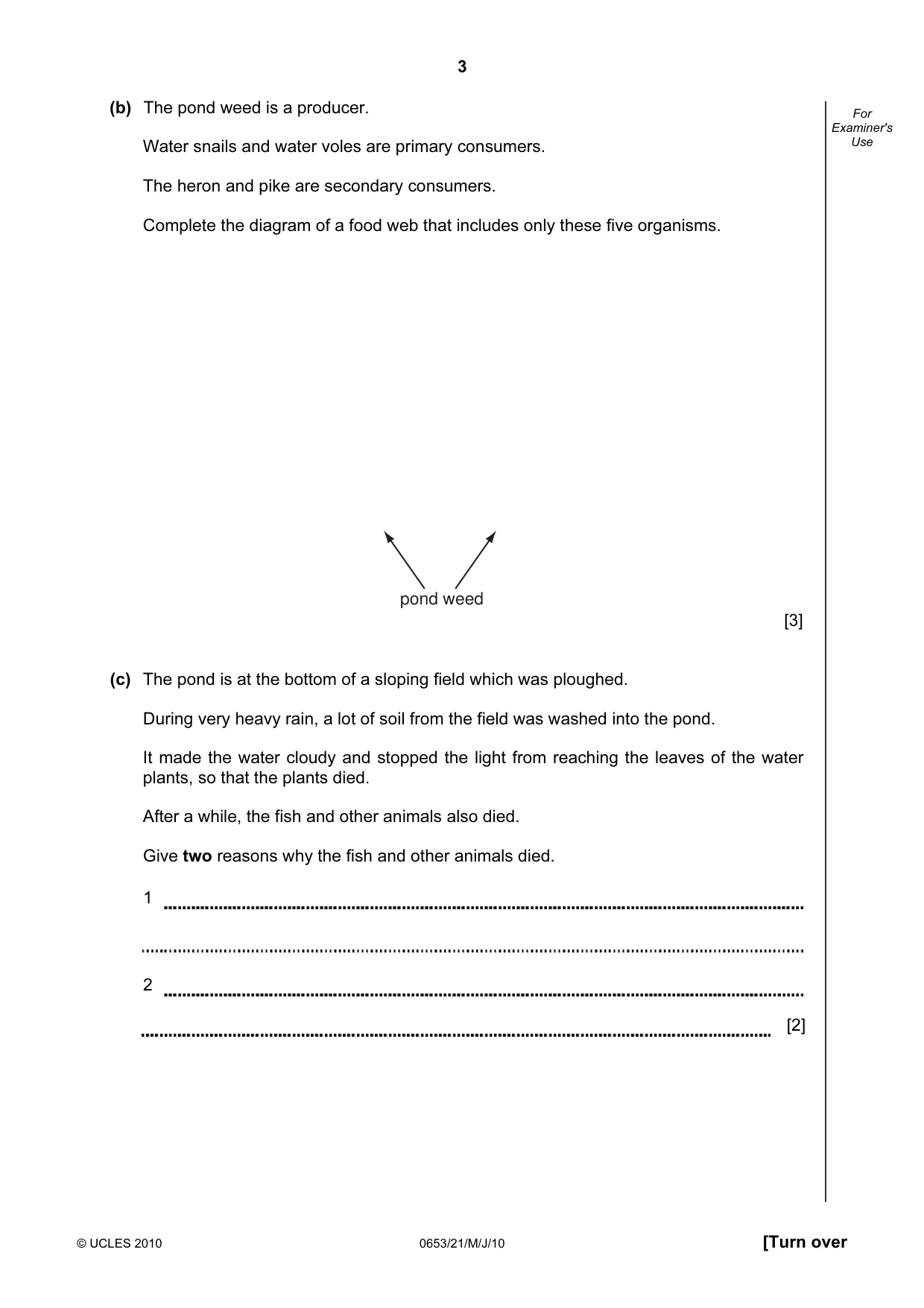 Cambridge IGCSE Science - Combined 0653 2010 May/June Paper 2 · Variant 1 question paper, page 3 of 24