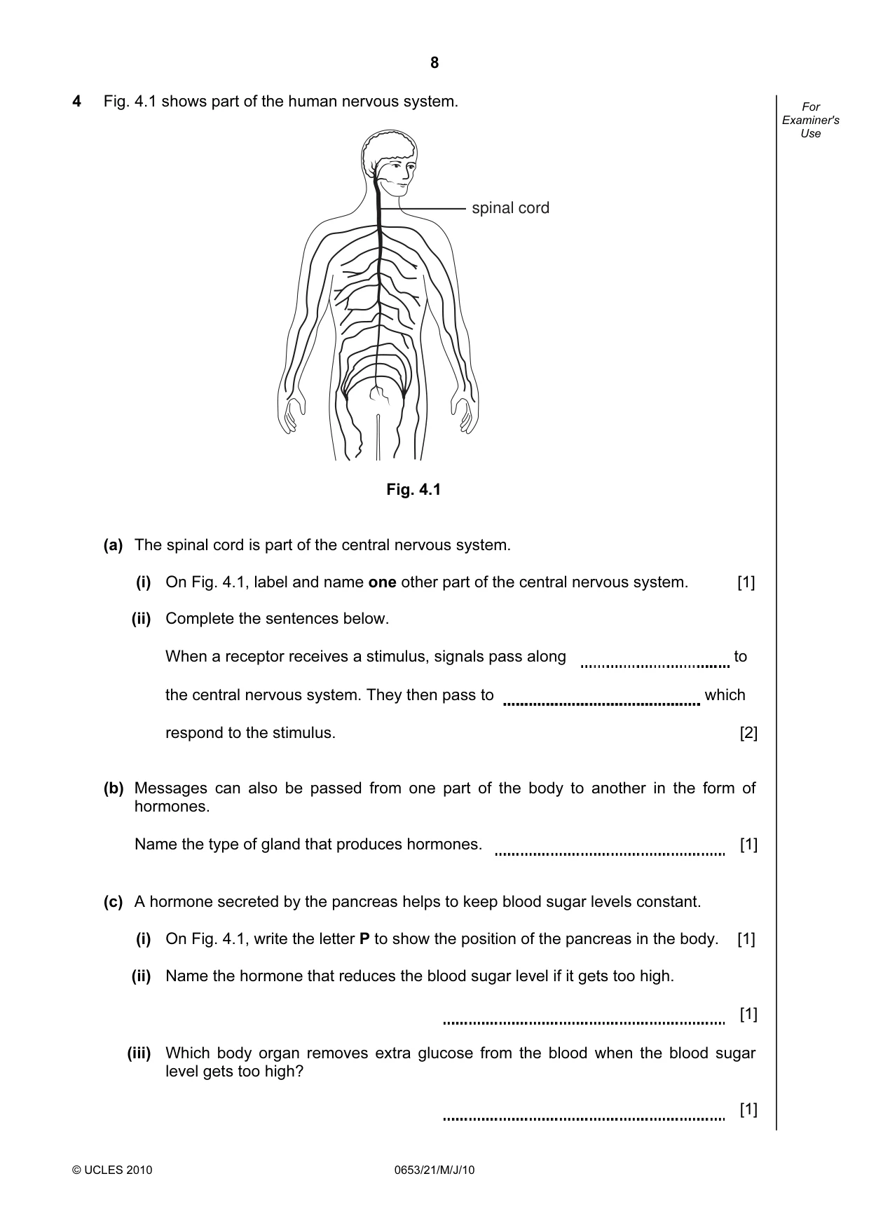 Cambridge IGCSE Science - Combined 0653 2010 May/June Paper 2 · Variant 1 question paper, page 8 of 24