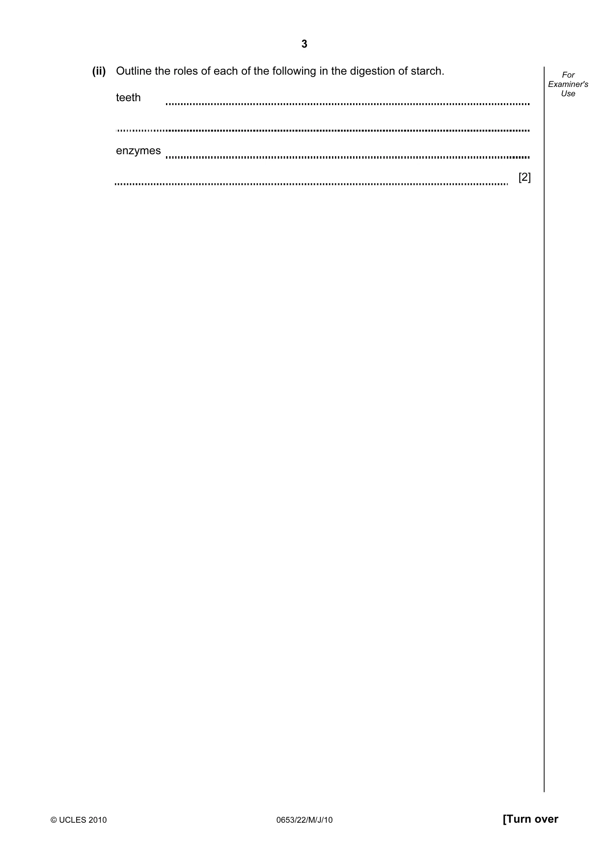 Cambridge IGCSE Science - Combined 0653 2010 May/June Paper 2 · Variant 2 question paper, page 3 of 20