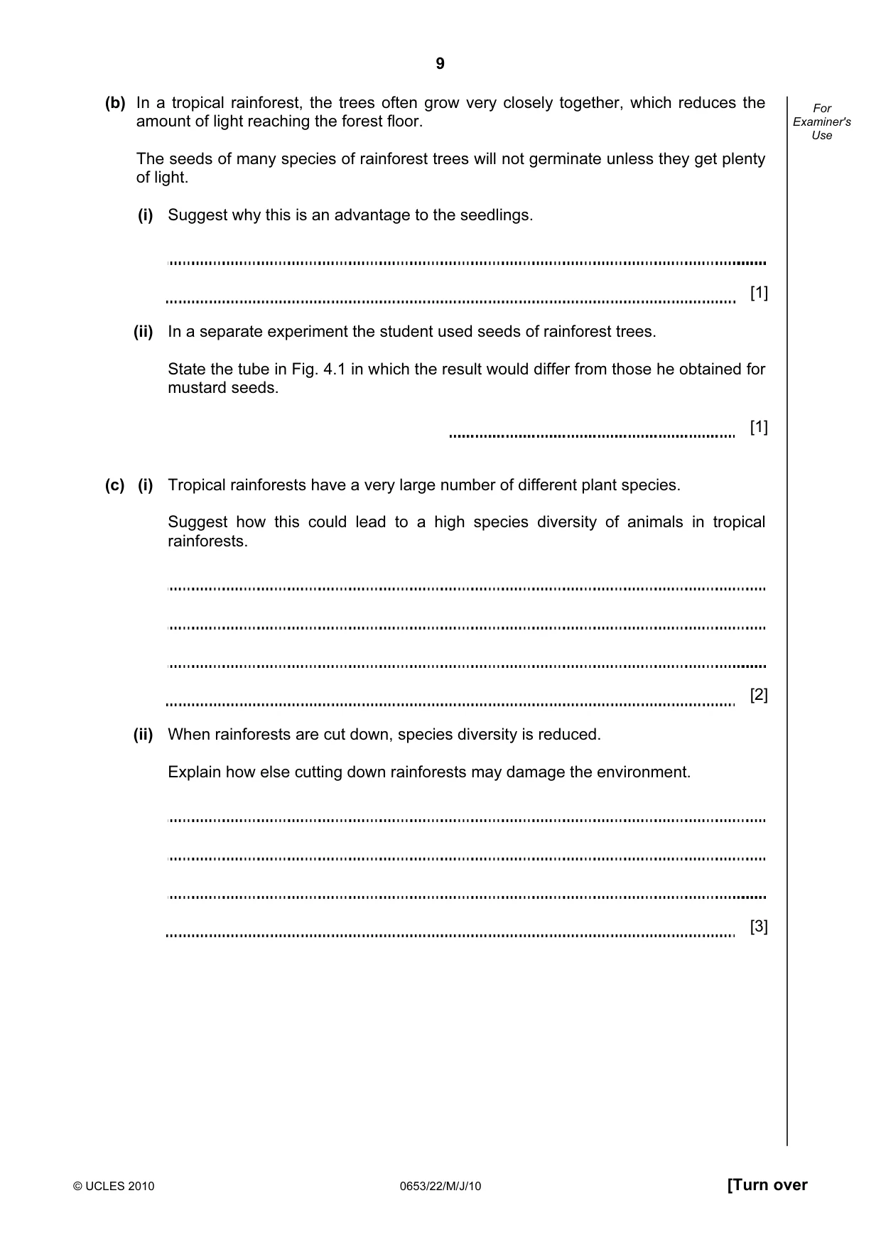Cambridge IGCSE Science - Combined 0653 2010 May/June Paper 2 · Variant 2 question paper, page 9 of 20