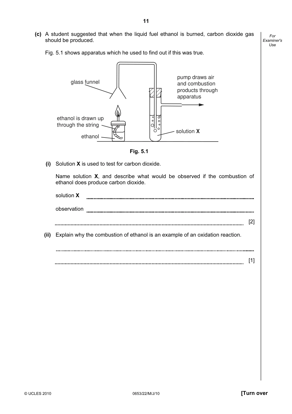Cambridge IGCSE Science - Combined 0653 2010 May/June Paper 2 · Variant 2 question paper, page 11 of 20