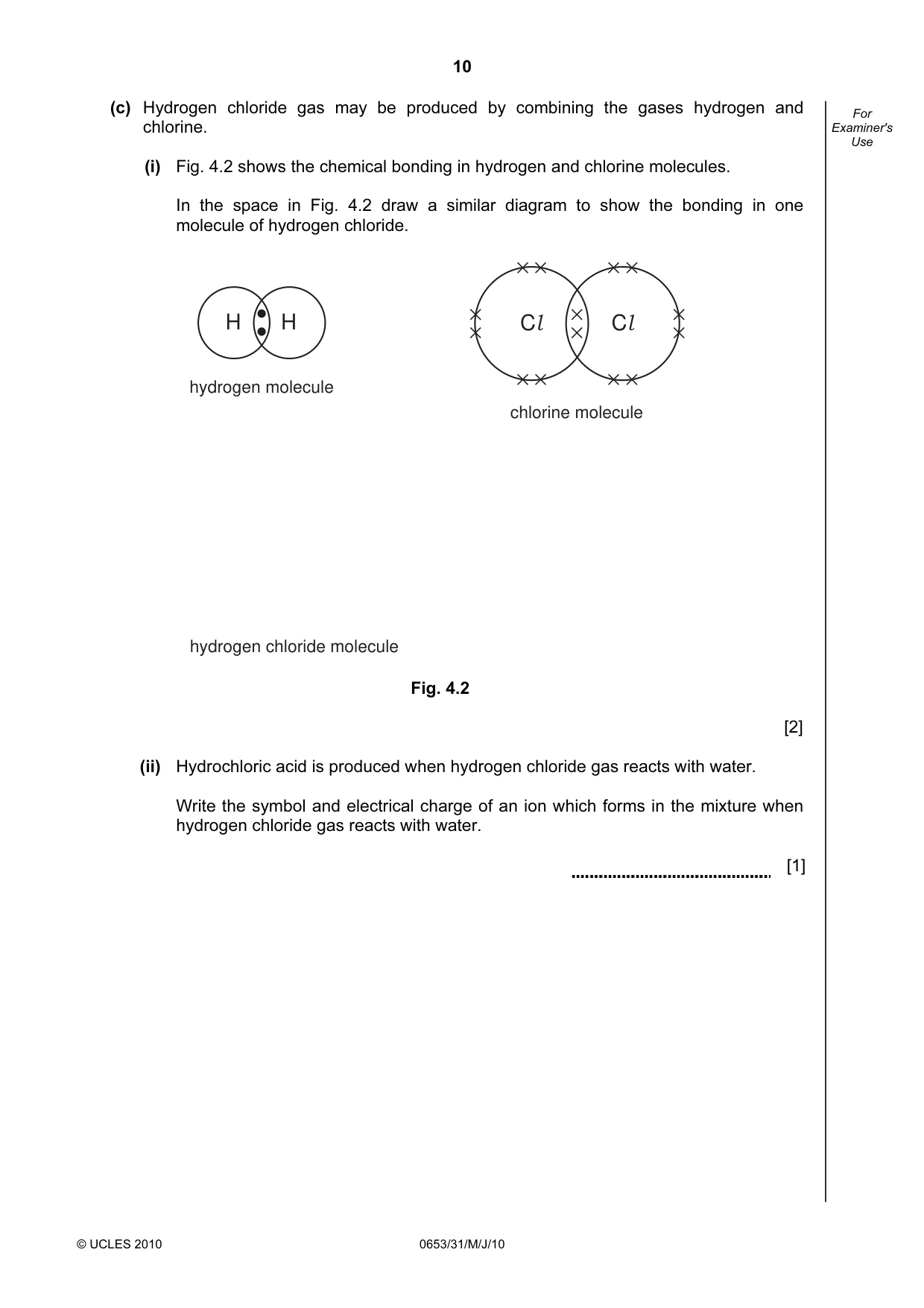 Cambridge IGCSE Science - Combined 0653 2010 May/June Paper 3 · Variant 1 question paper, page 10 of 24