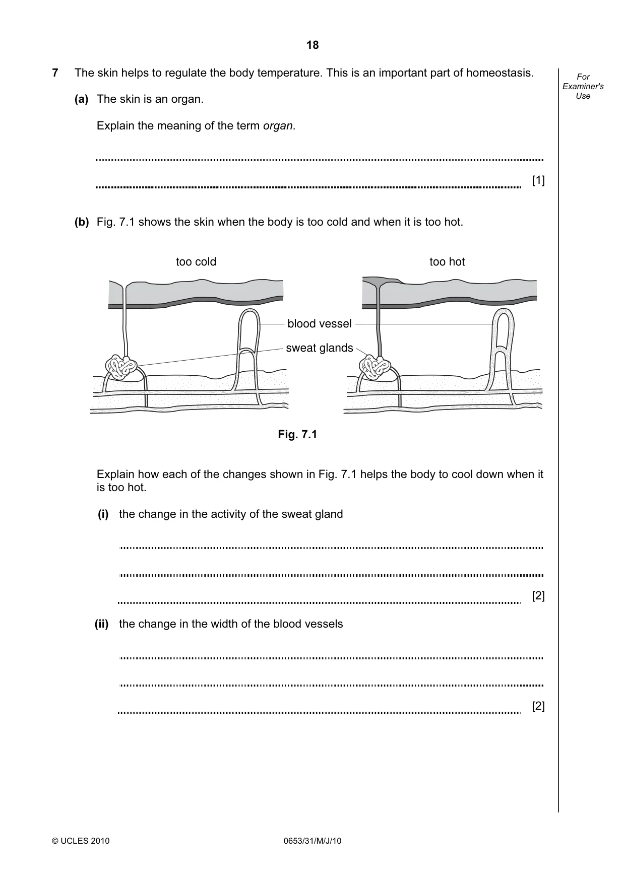 Cambridge IGCSE Science - Combined 0653 2010 May/June Paper 3 · Variant 1 question paper, page 18 of 24