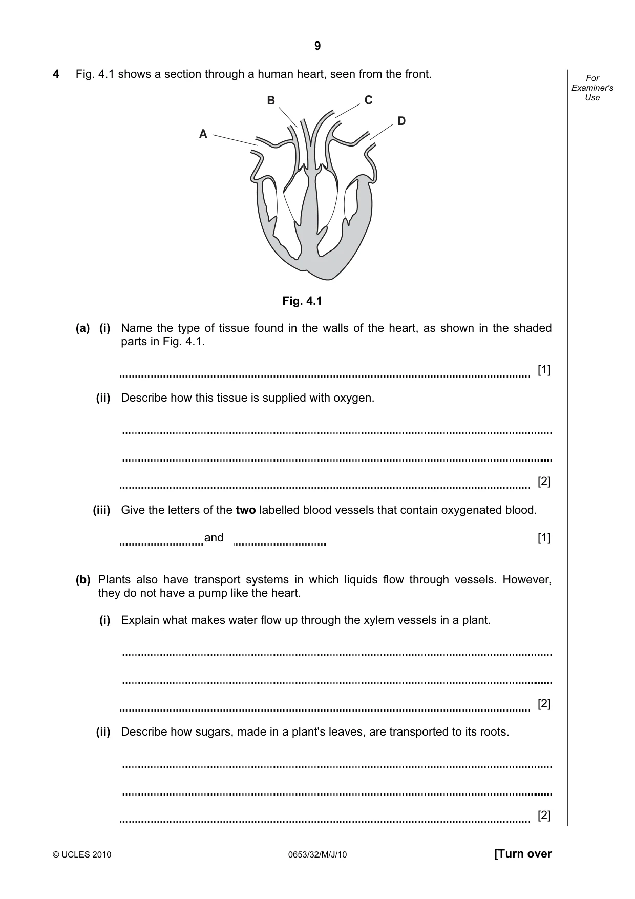 Cambridge IGCSE Science - Combined 0653 2010 May/June Paper 3 · Variant 2 question paper, page 9 of 20