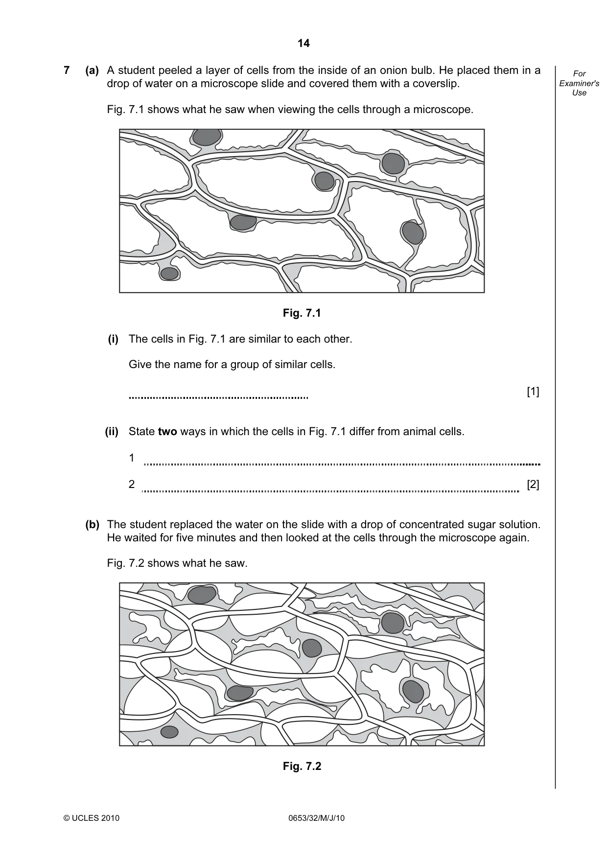 Cambridge IGCSE Science - Combined 0653 2010 May/June Paper 3 · Variant 2 question paper, page 14 of 20