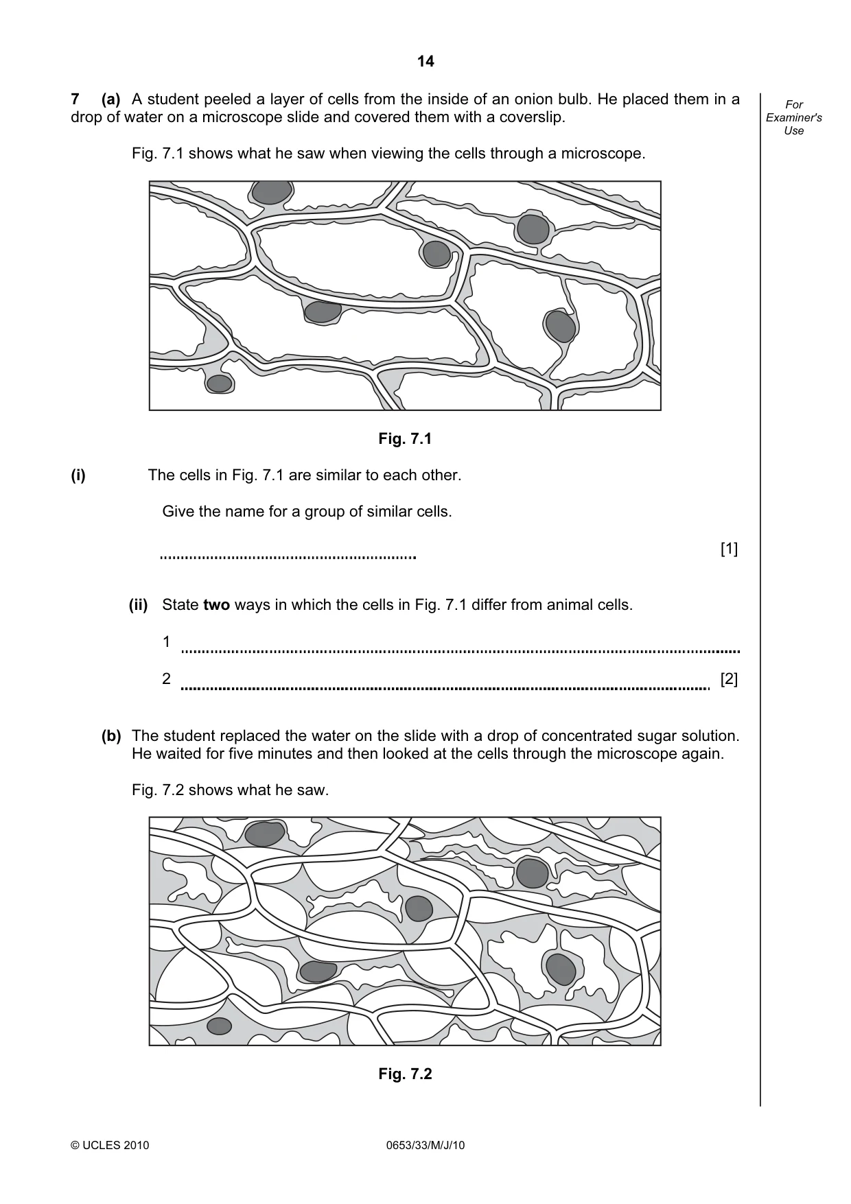 Cambridge IGCSE Science - Combined 0653 2010 May/June Paper 3 · Variant 3 question paper, page 14 of 20