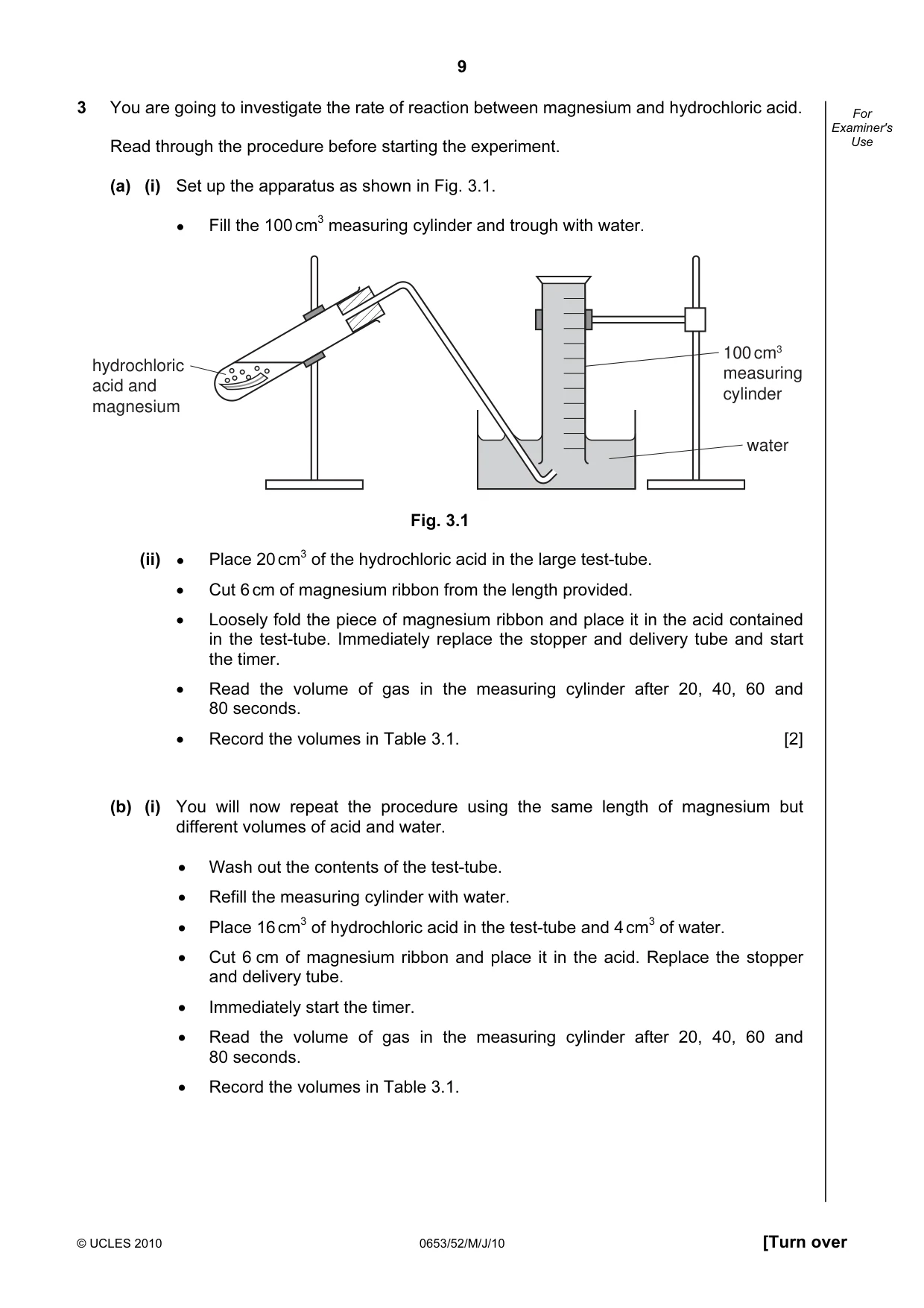 Cambridge IGCSE Science - Combined 0653 2010 May/June Paper 5 · Variant 2 question paper, page 9 of 16