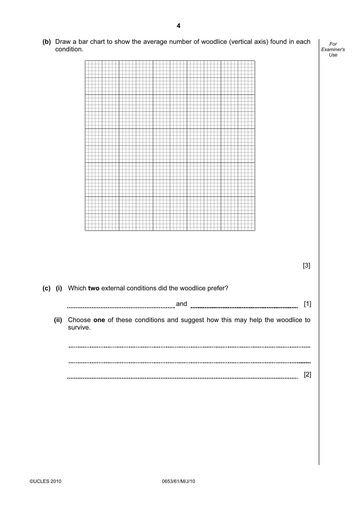 Cambridge IGCSE Science - Combined 0653 2010 May/June Paper 6 · Variant 1 question paper, page 4 of 20