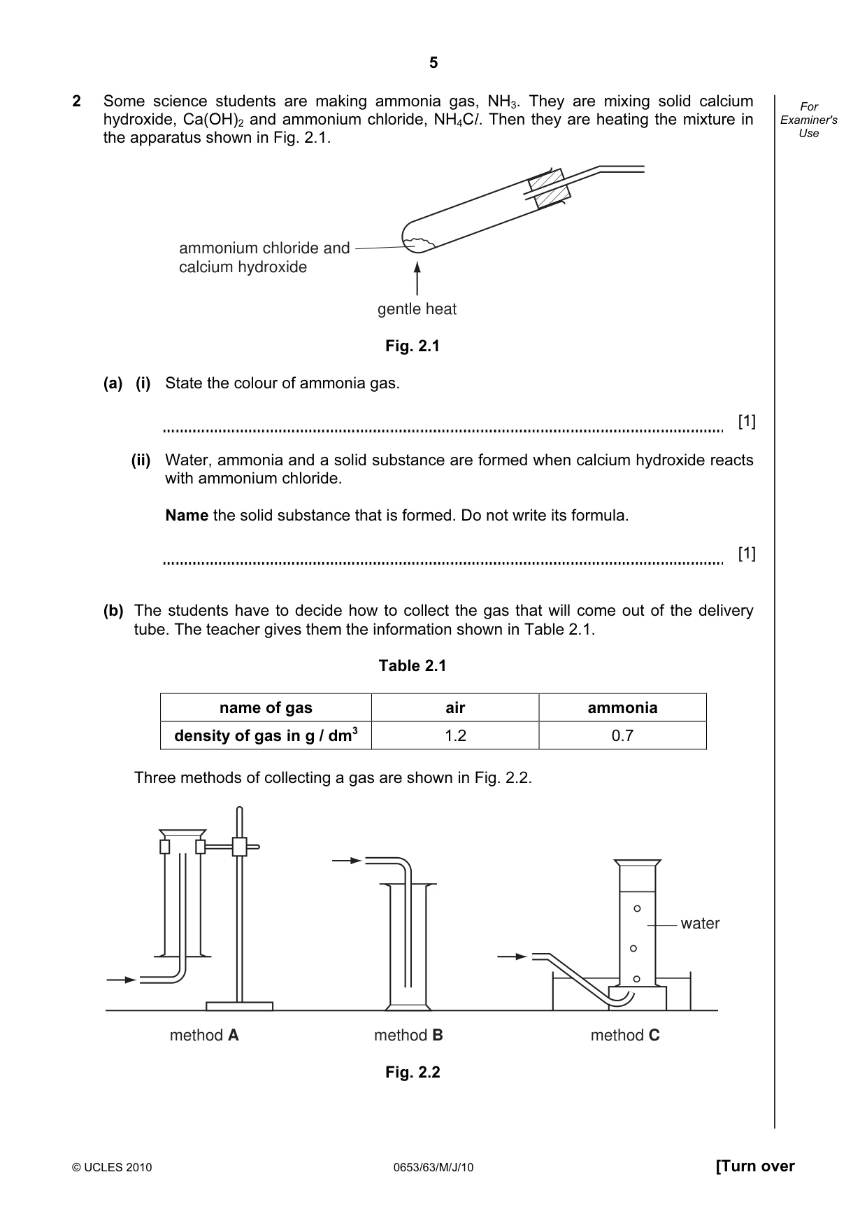 Cambridge IGCSE Science - Combined 0653 2010 May/June Paper 6 · Variant 3 question paper, page 5 of 20