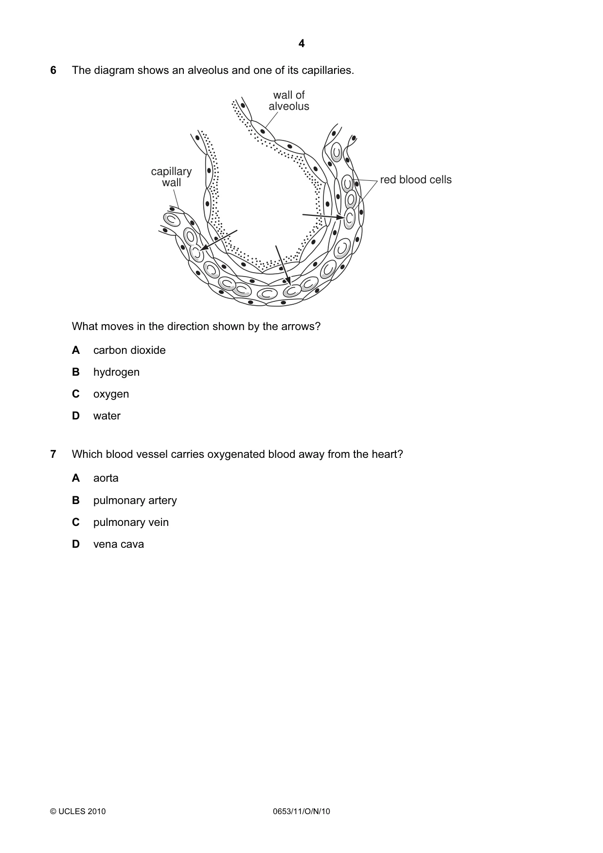 Cambridge IGCSE Science - Combined 0653 2010 Oct/Nov Paper 1 · Variant 1 question paper, page 4 of 20
