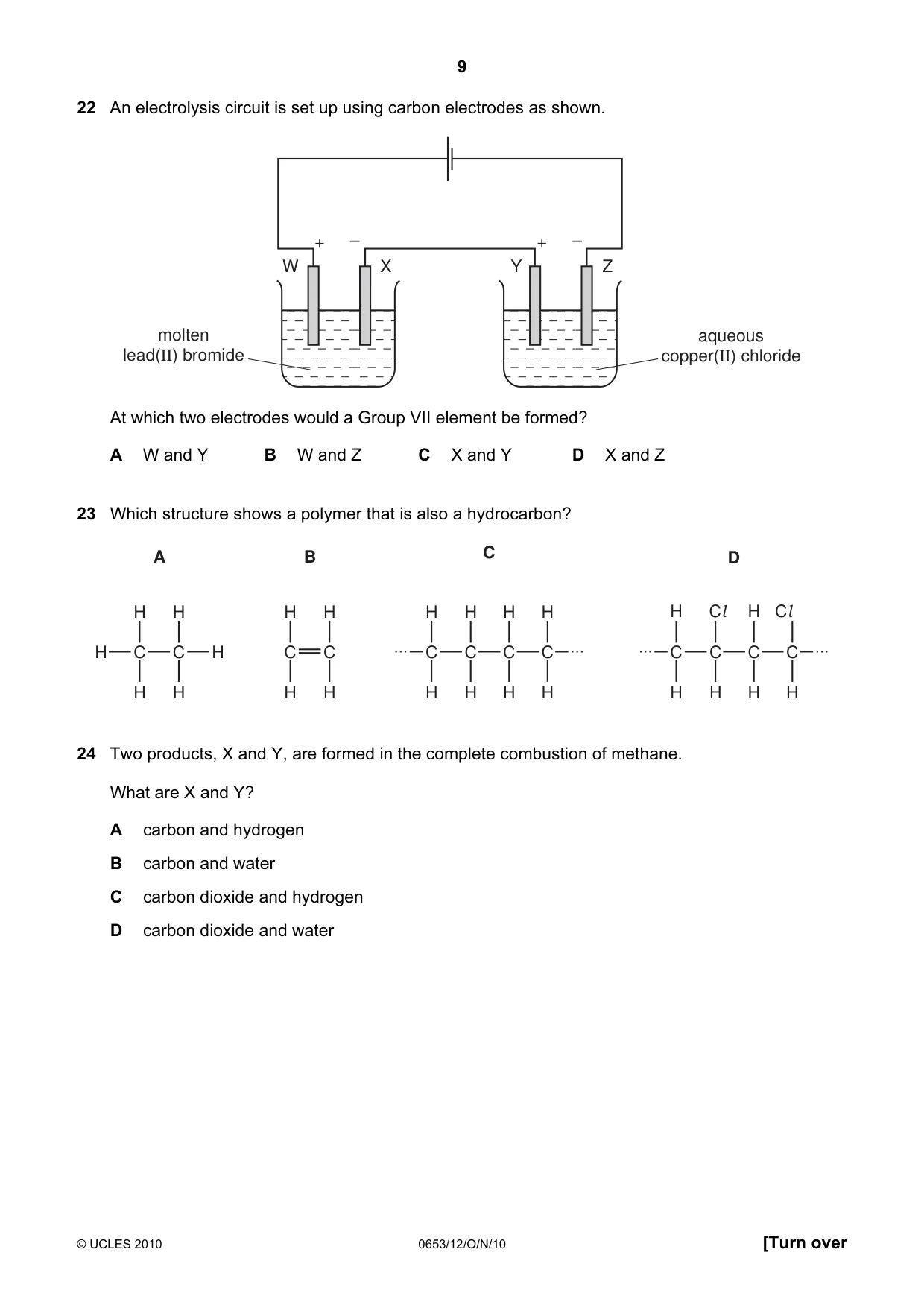 Cambridge IGCSE Science - Combined 0653 2010 Oct/Nov Paper 1 · Variant 2 question paper, page 9 of 20