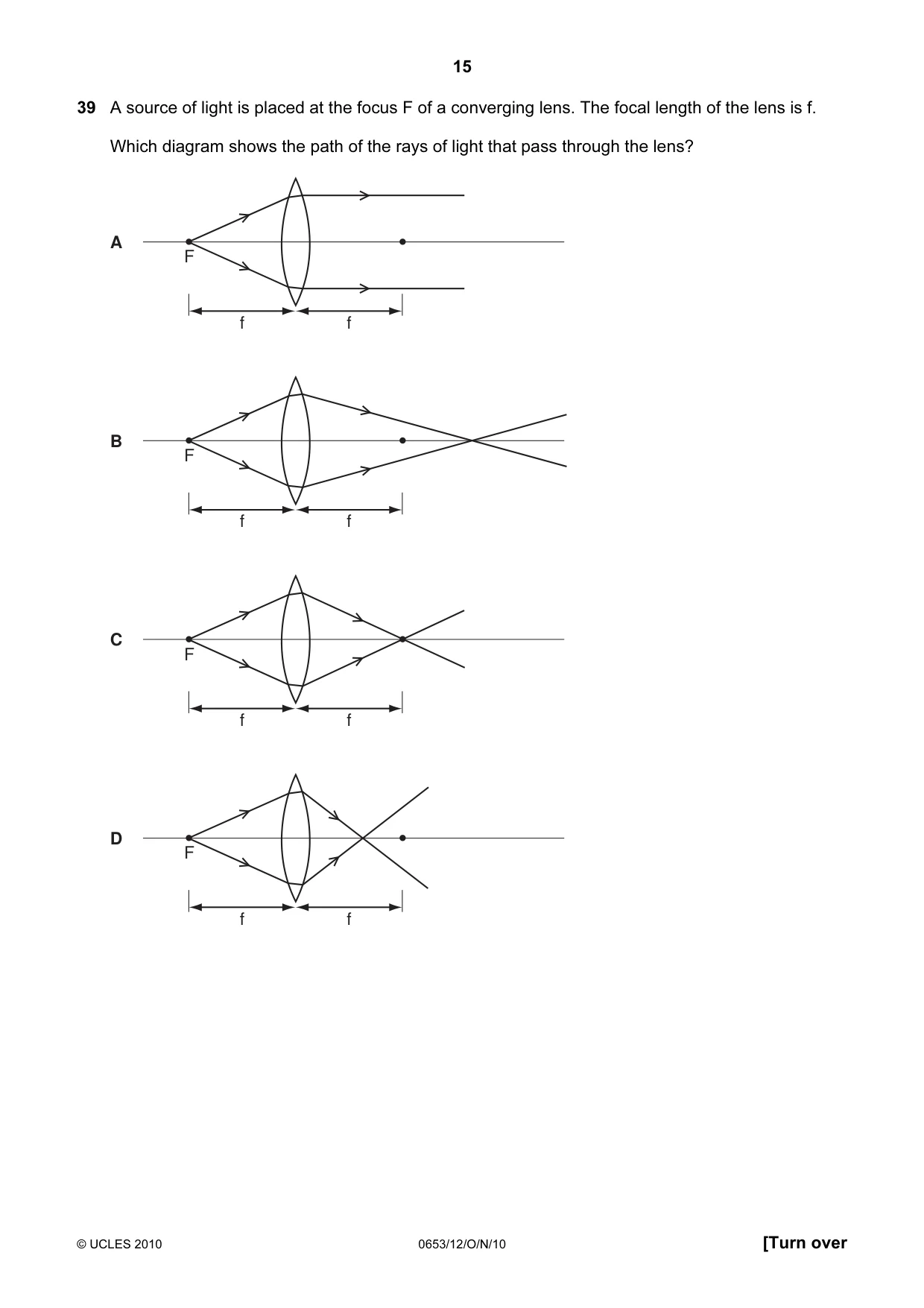 Cambridge IGCSE Science - Combined 0653 2010 Oct/Nov Paper 1 · Variant 2 question paper, page 15 of 20