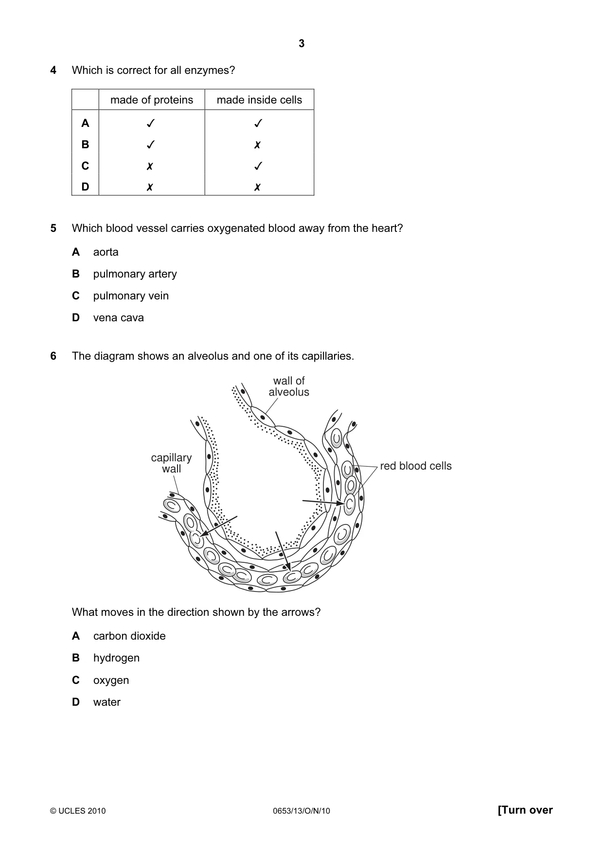 Cambridge IGCSE Science - Combined 0653 2010 Oct/Nov Paper 1 · Variant 3 question paper, page 3 of 20