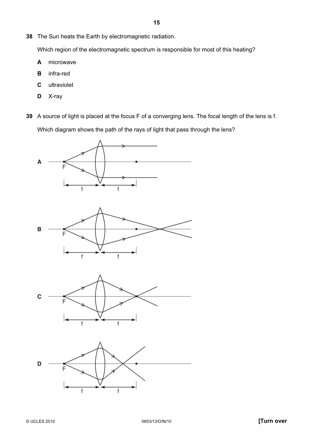 Cambridge IGCSE Science - Combined 0653 2010 Oct/Nov Paper 1 · Variant 3 question paper, page 15 of 20