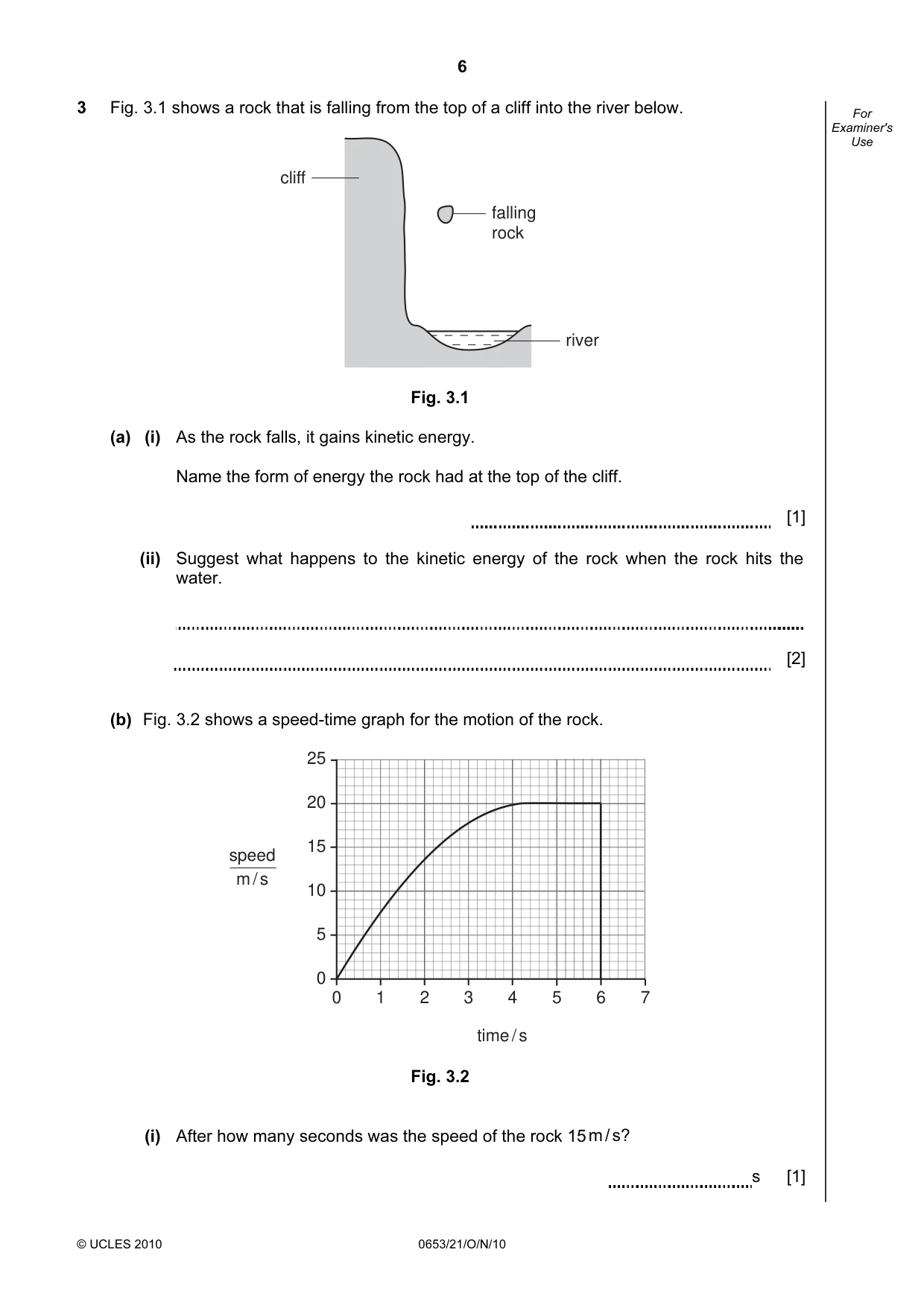 Cambridge IGCSE Science - Combined 0653 2010 Oct/Nov Paper 2 · Variant 1 question paper, page 6 of 20