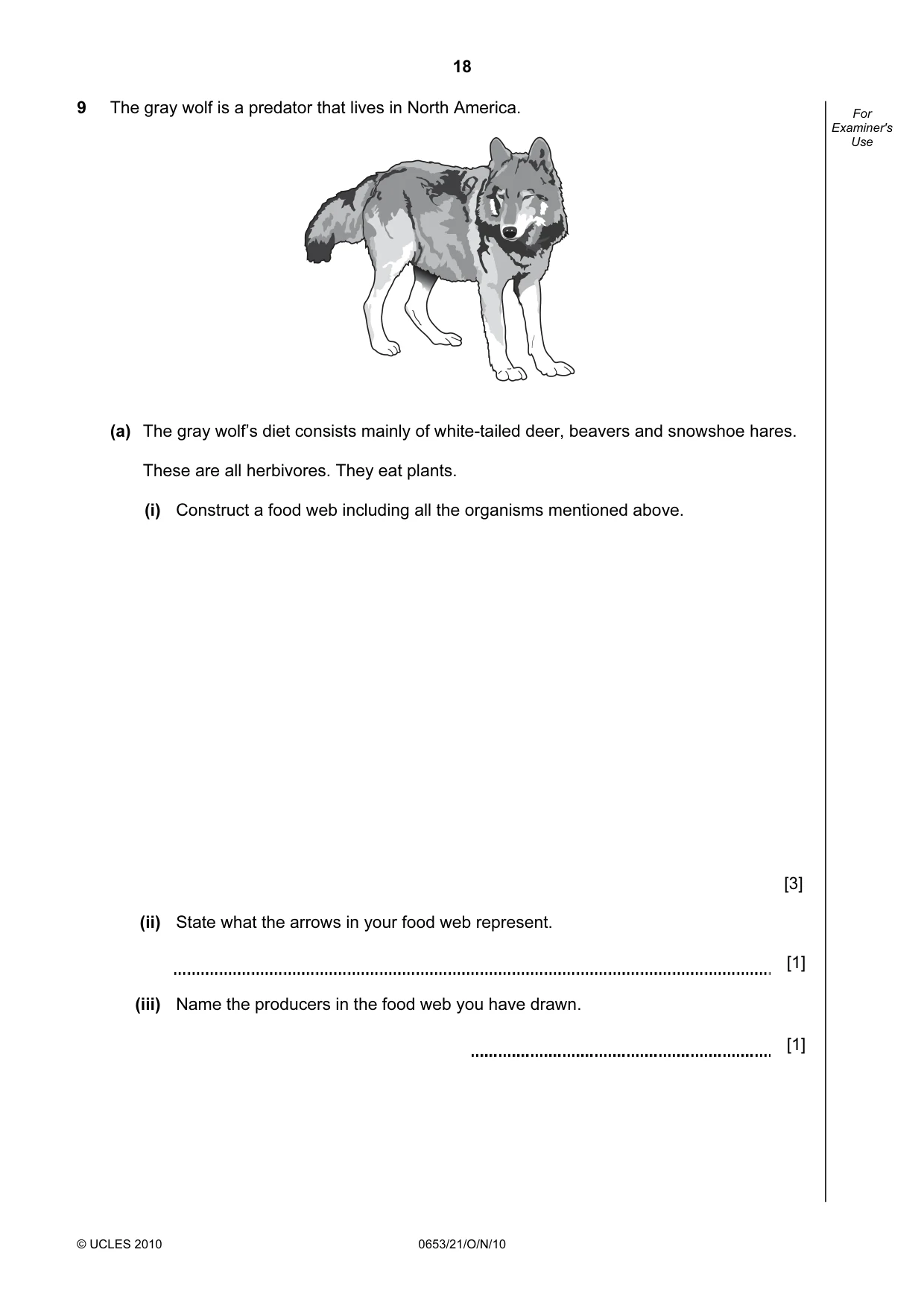 Cambridge IGCSE Science - Combined 0653 2010 Oct/Nov Paper 2 · Variant 1 question paper, page 18 of 20