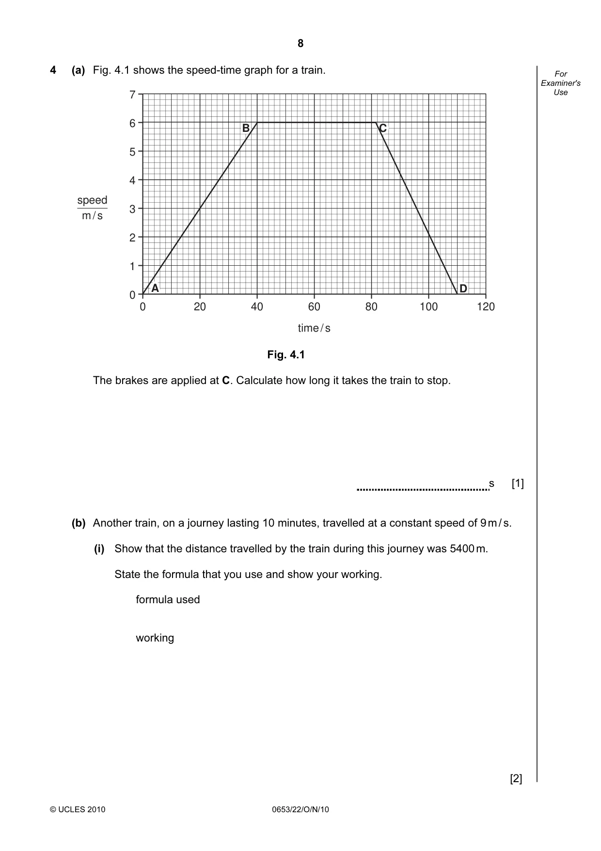 Cambridge IGCSE Science - Combined 0653 2010 Oct/Nov Paper 2 · Variant 2 question paper, page 8 of 24