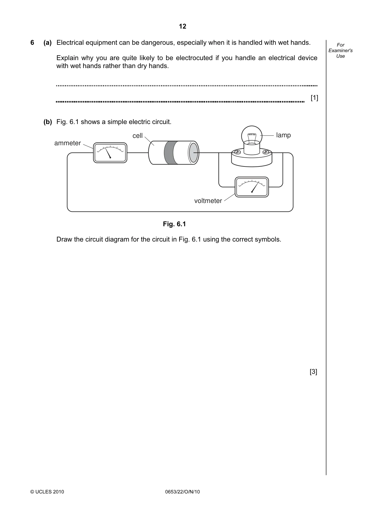 Cambridge IGCSE Science - Combined 0653 2010 Oct/Nov Paper 2 · Variant 2 question paper, page 12 of 24