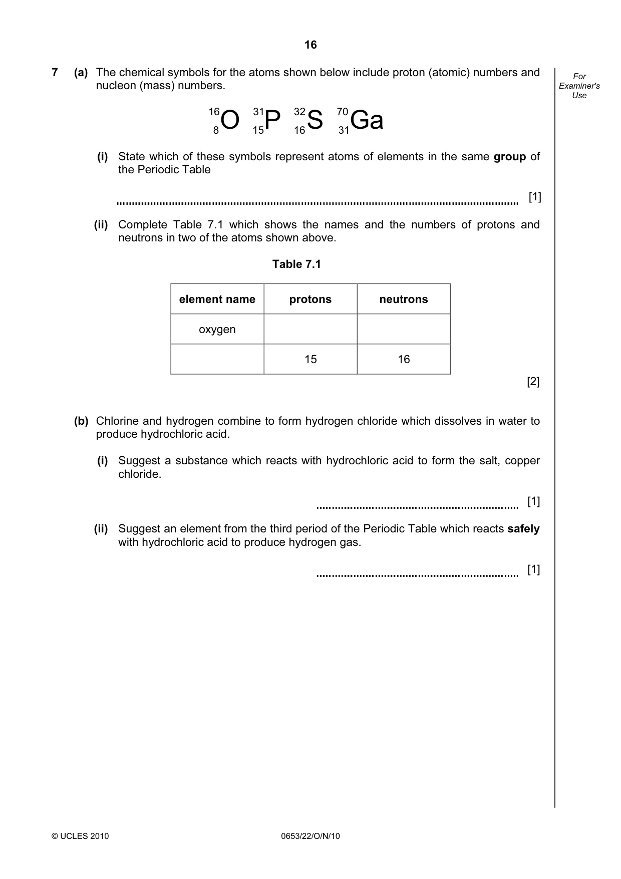 Cambridge IGCSE Science - Combined 0653 2010 Oct/Nov Paper 2 · Variant 2 question paper, page 16 of 24