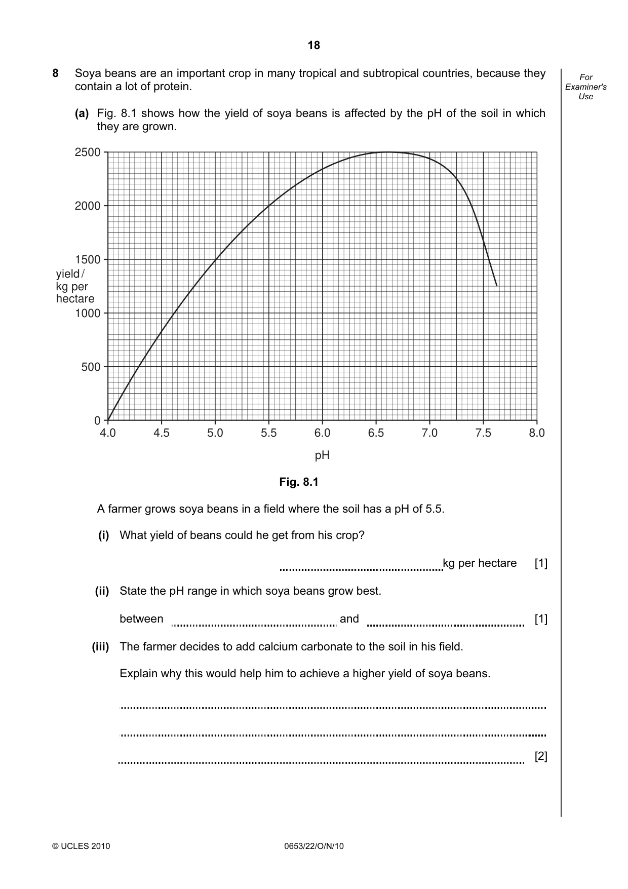 Cambridge IGCSE Science - Combined 0653 2010 Oct/Nov Paper 2 · Variant 2 question paper, page 18 of 24