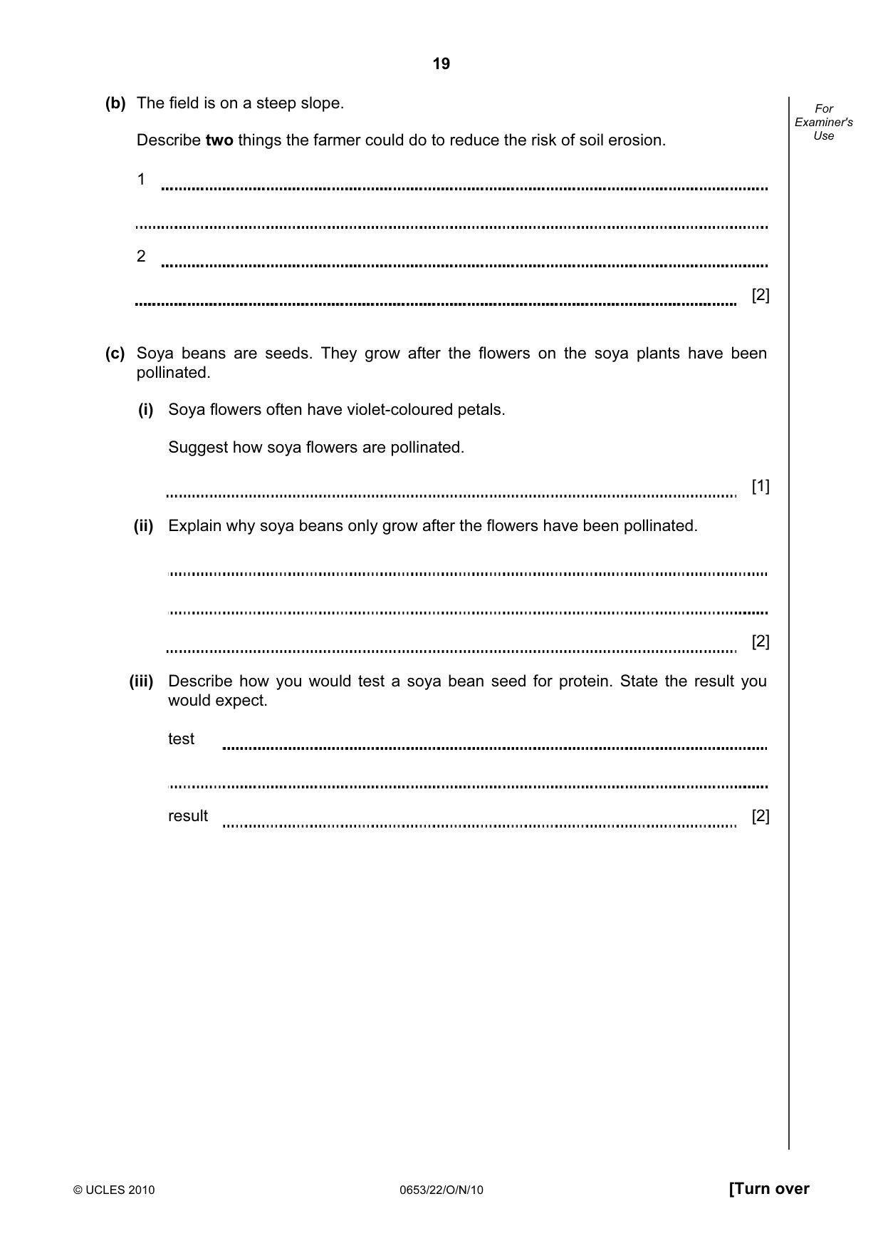 Cambridge IGCSE Science - Combined 0653 2010 Oct/Nov Paper 2 · Variant 2 question paper, page 19 of 24