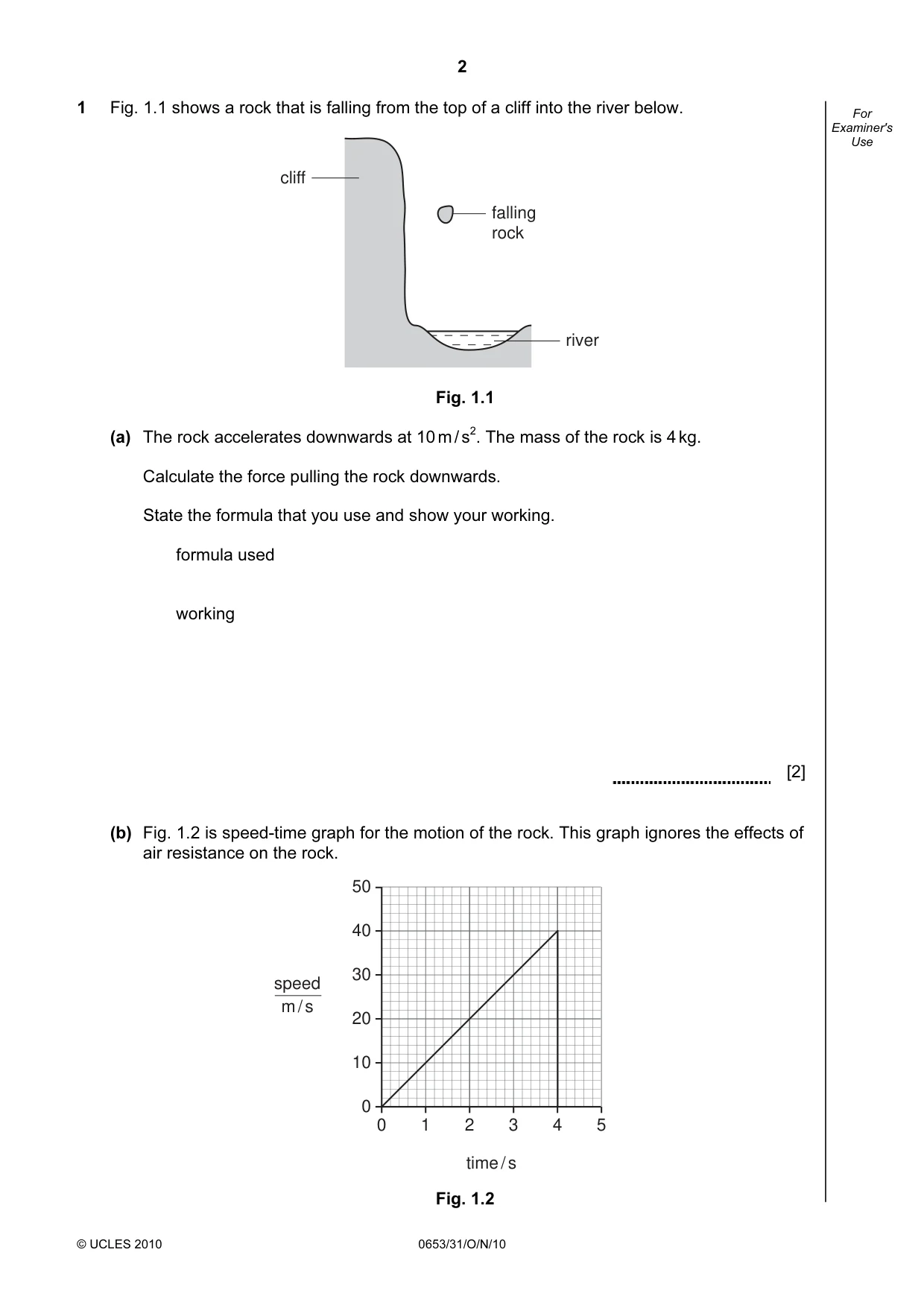Cambridge IGCSE Science - Combined 0653 2010 Oct/Nov Paper 3 · Variant 1 question paper, page 2 of 20