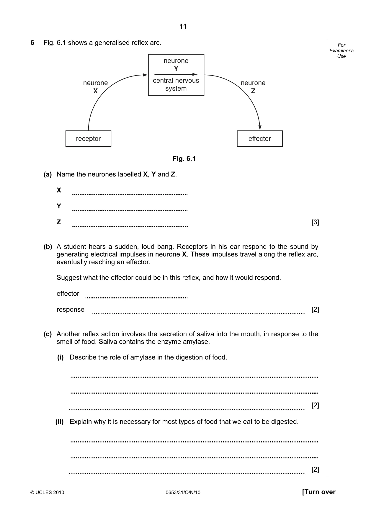 Cambridge IGCSE Science - Combined 0653 2010 Oct/Nov Paper 3 · Variant 1 question paper, page 11 of 20