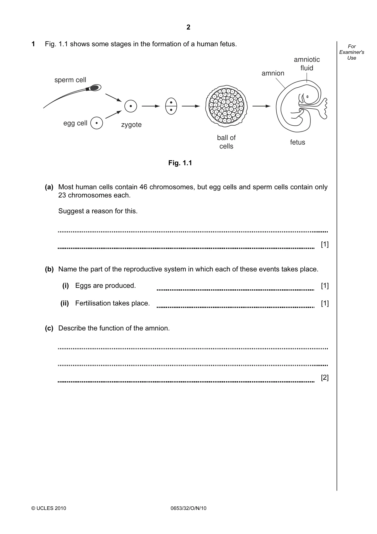 Cambridge IGCSE Science - Combined 0653 2010 Oct/Nov Paper 3 · Variant 2 question paper, page 2 of 20