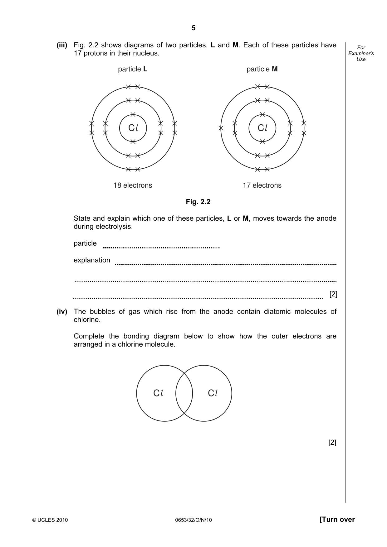 Cambridge IGCSE Science - Combined 0653 2010 Oct/Nov Paper 3 · Variant 2 question paper, page 5 of 20