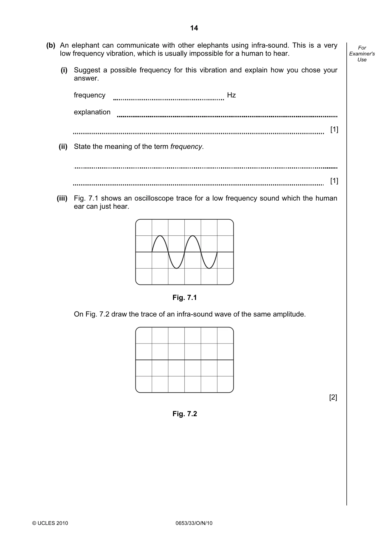 Cambridge IGCSE Science - Combined 0653 2010 Oct/Nov Paper 3 · Variant 3 question paper, page 14 of 20