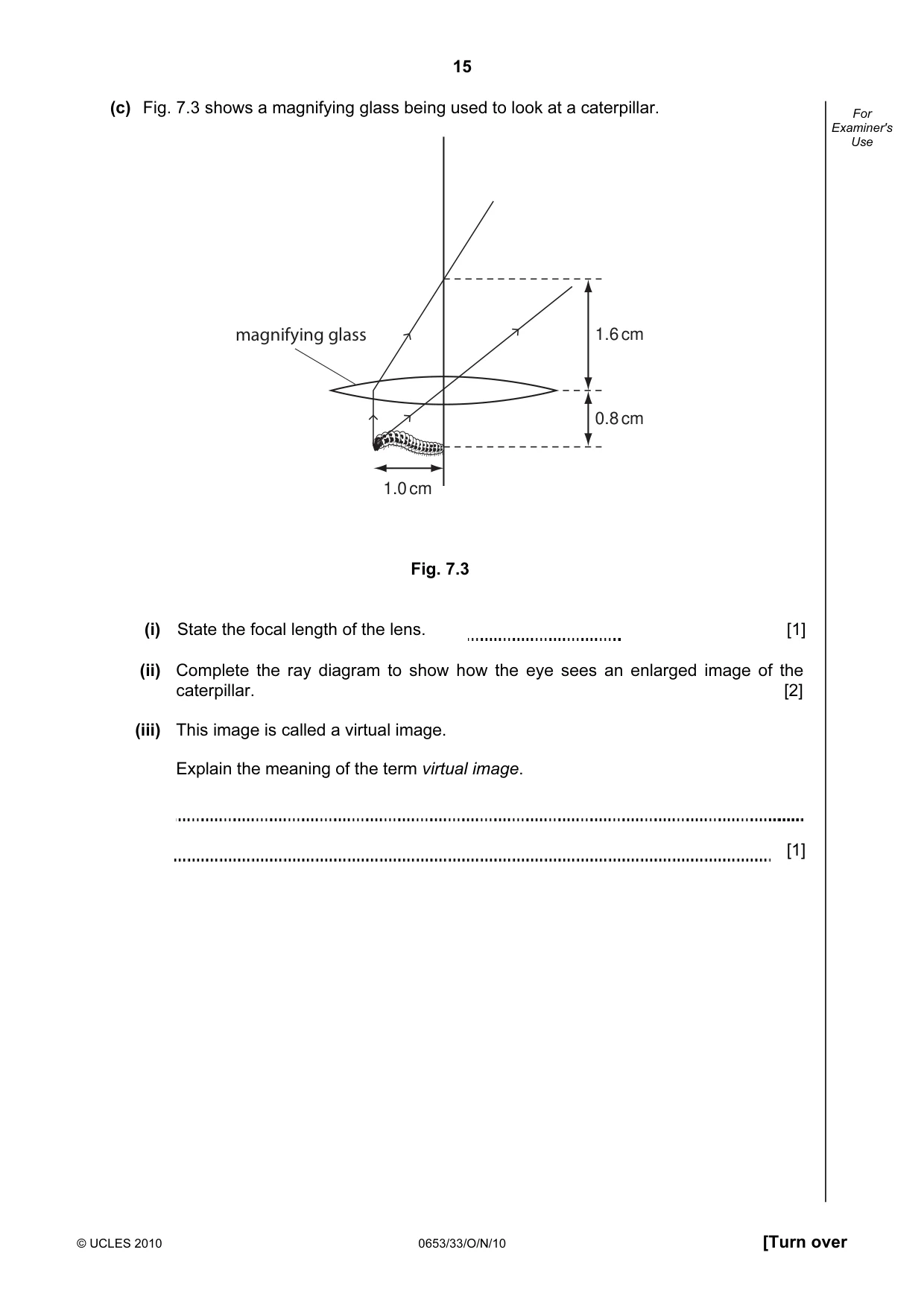 Cambridge IGCSE Science - Combined 0653 2010 Oct/Nov Paper 3 · Variant 3 question paper, page 15 of 20