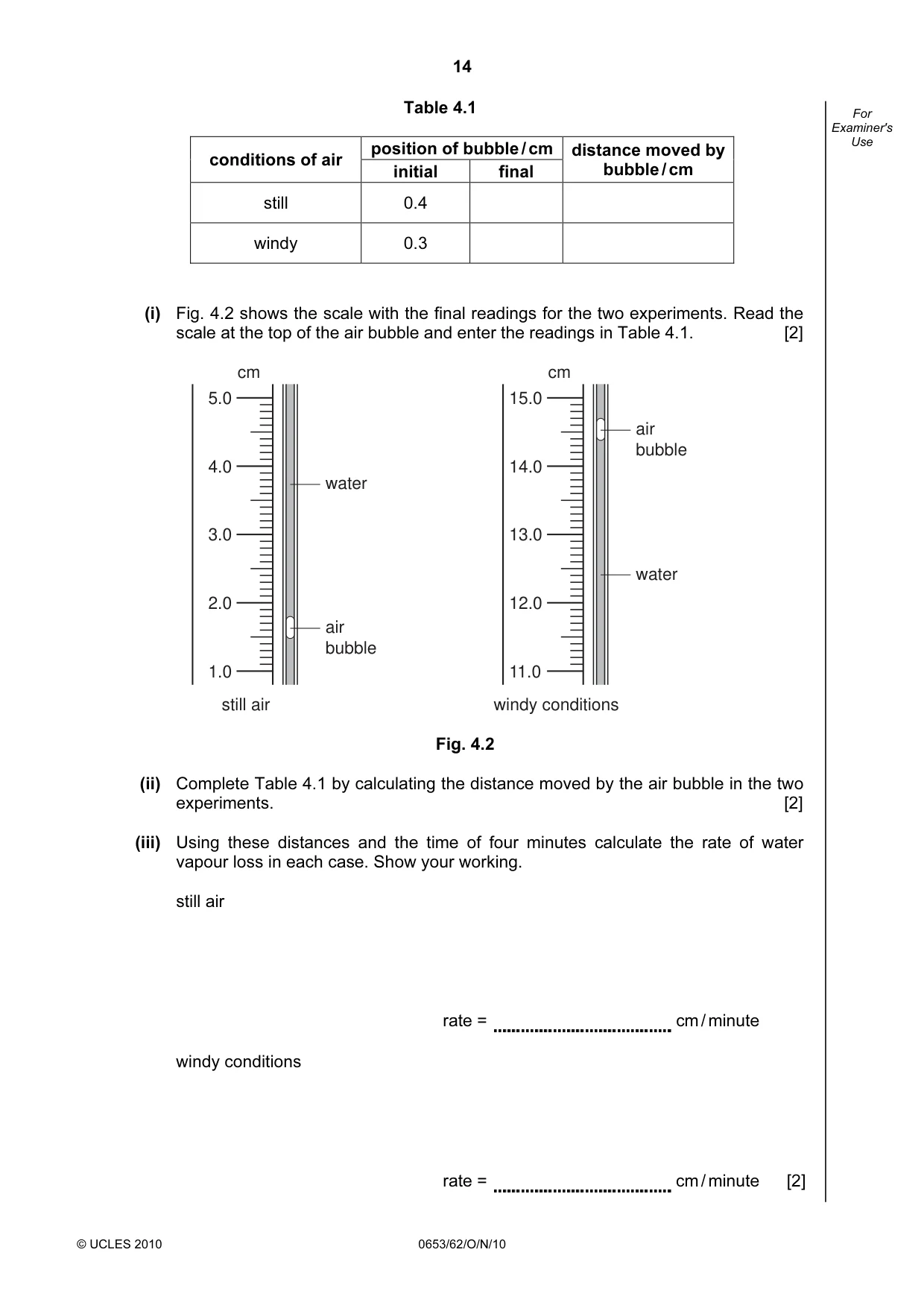 Cambridge IGCSE Science - Combined 0653 2010 Oct/Nov Paper 6 · Variant 2 question paper, page 14 of 24