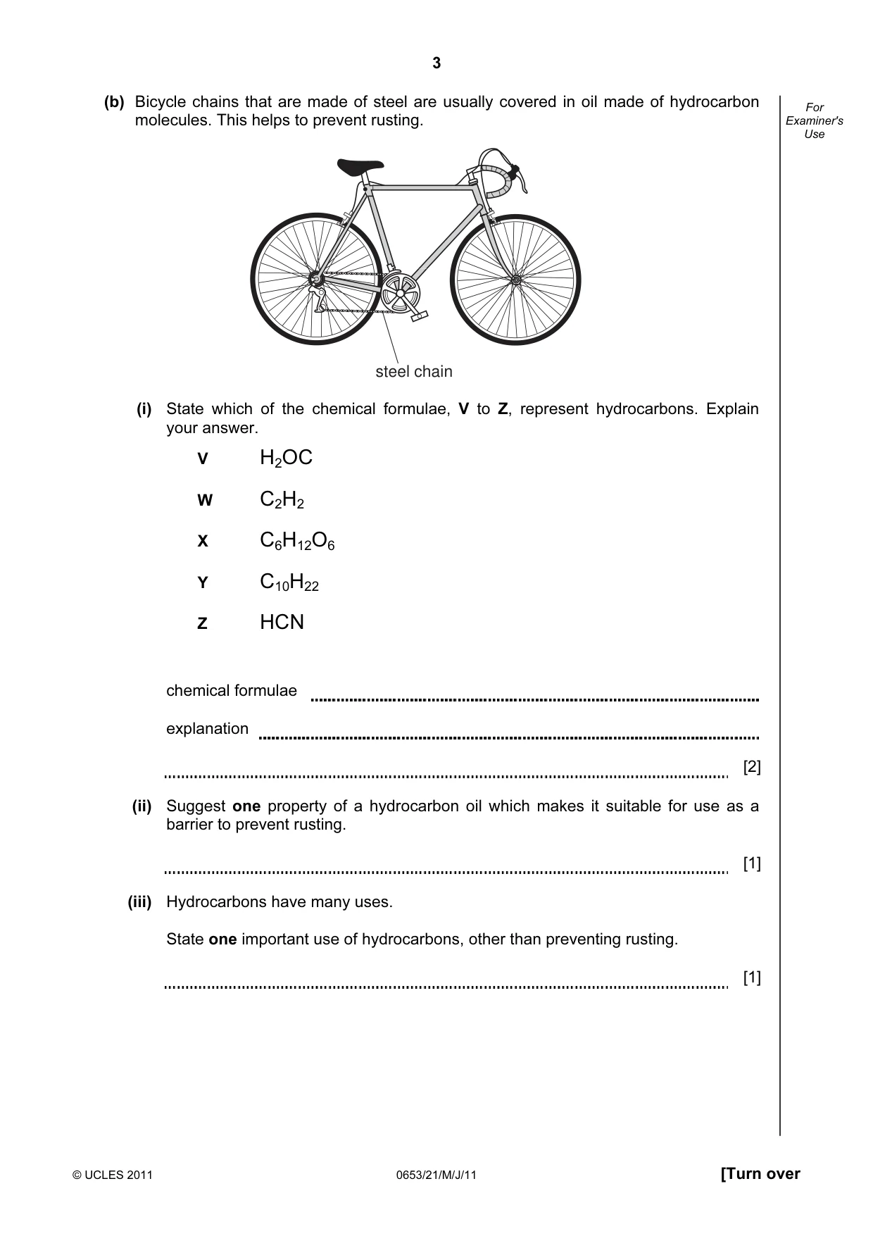 Cambridge IGCSE Science - Combined 0653 2011 May/June Paper 2 · Variant 1 question paper, page 3 of 24