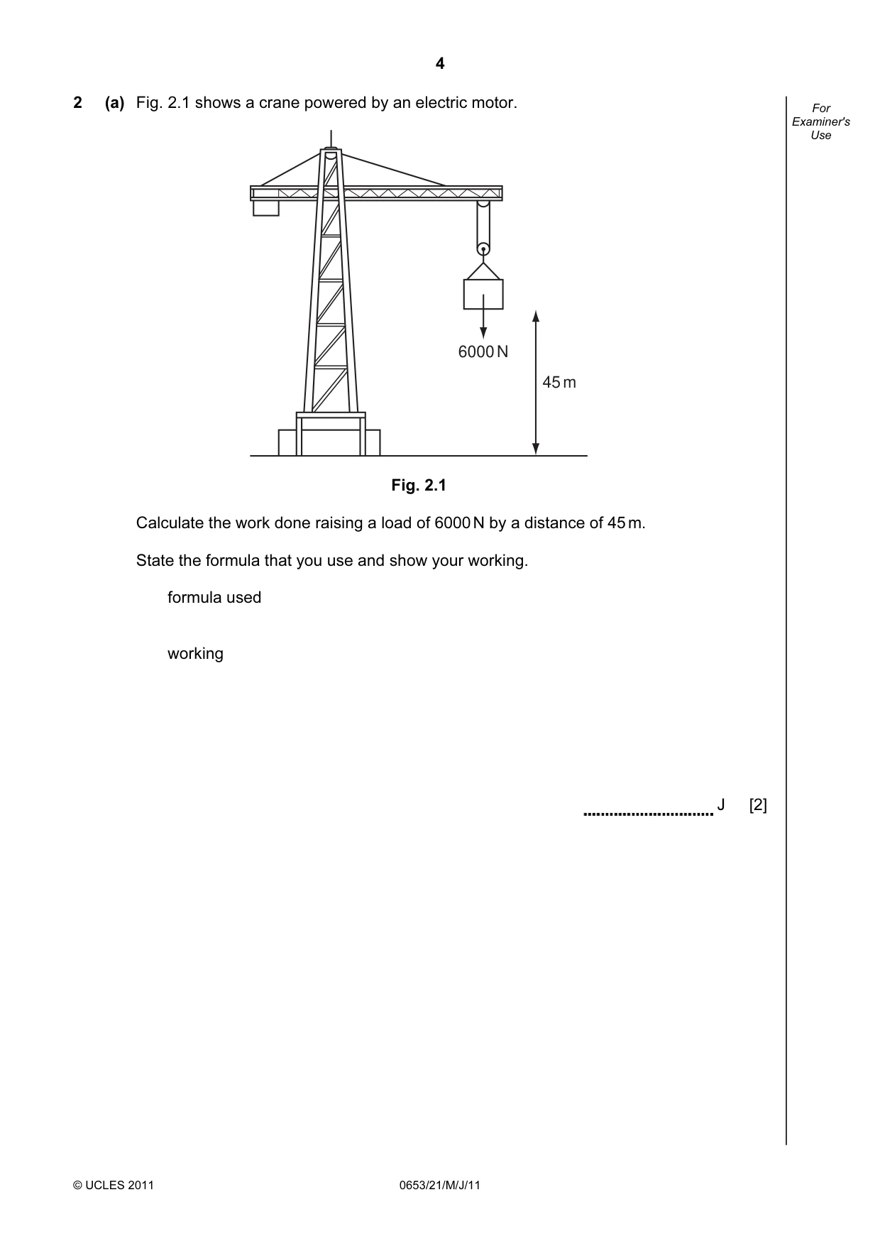 Cambridge IGCSE Science - Combined 0653 2011 May/June Paper 2 · Variant 1 question paper, page 4 of 24