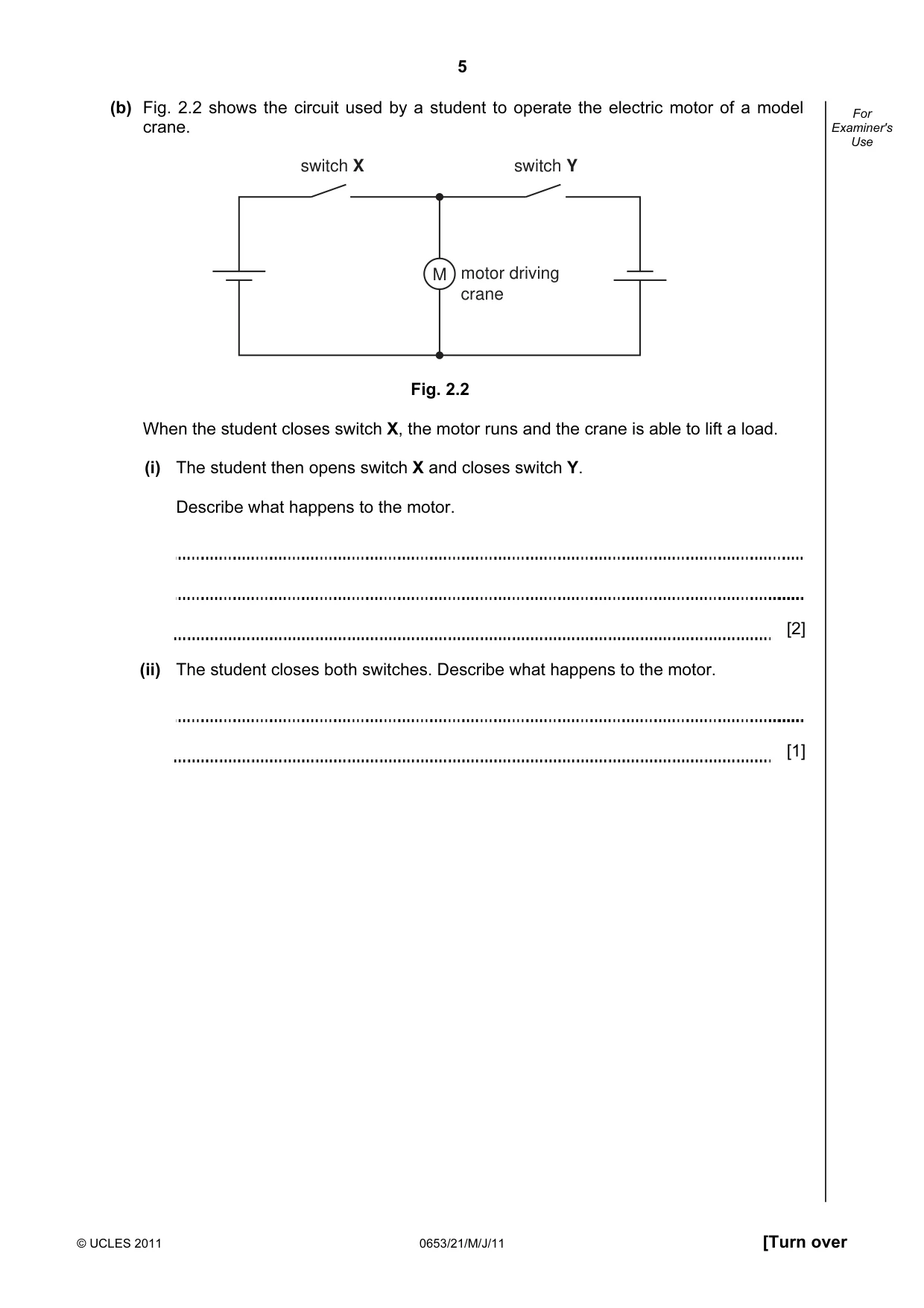 Cambridge IGCSE Science - Combined 0653 2011 May/June Paper 2 · Variant 1 question paper, page 5 of 24