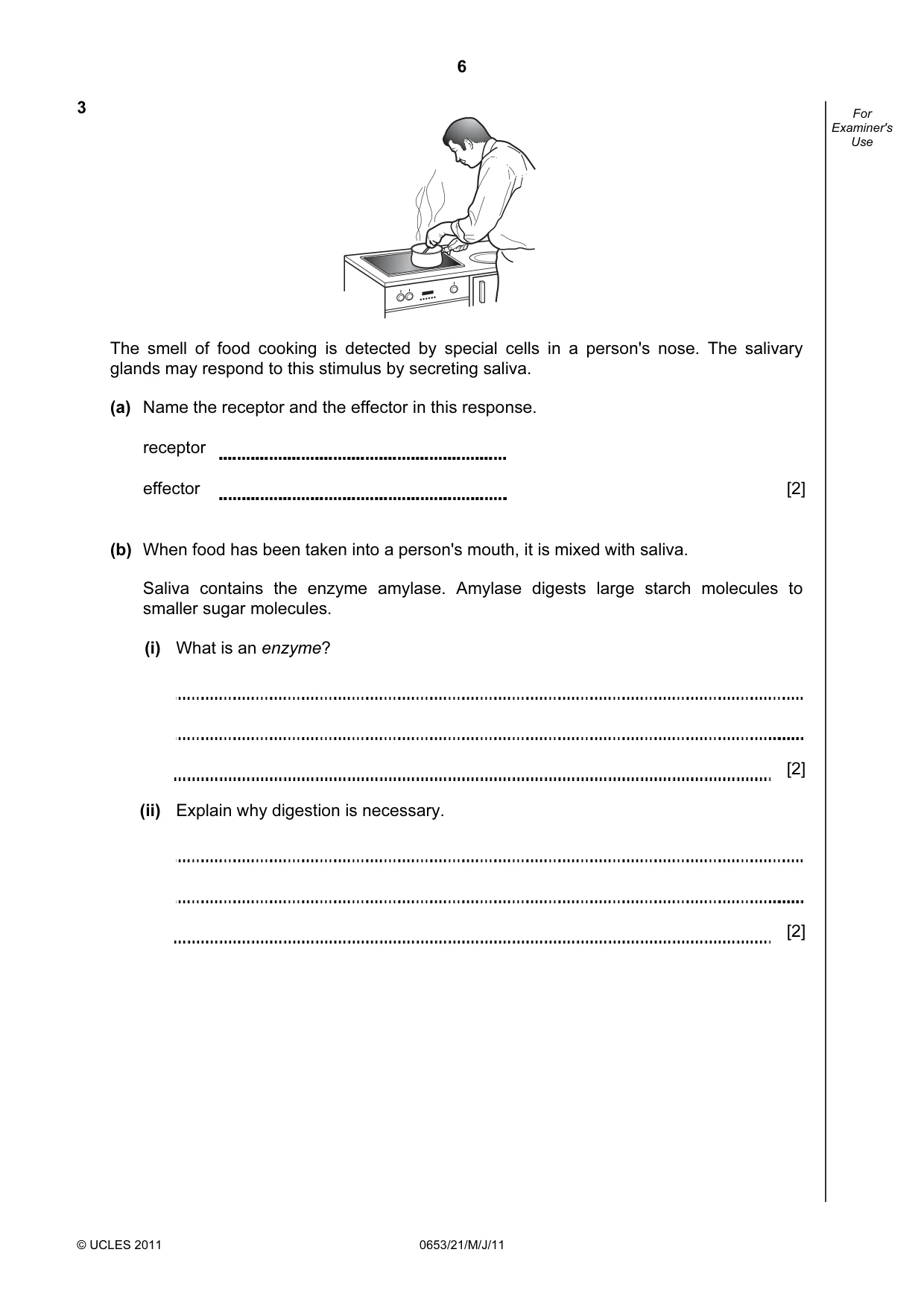 Cambridge IGCSE Science - Combined 0653 2011 May/June Paper 2 · Variant 1 question paper, page 6 of 24