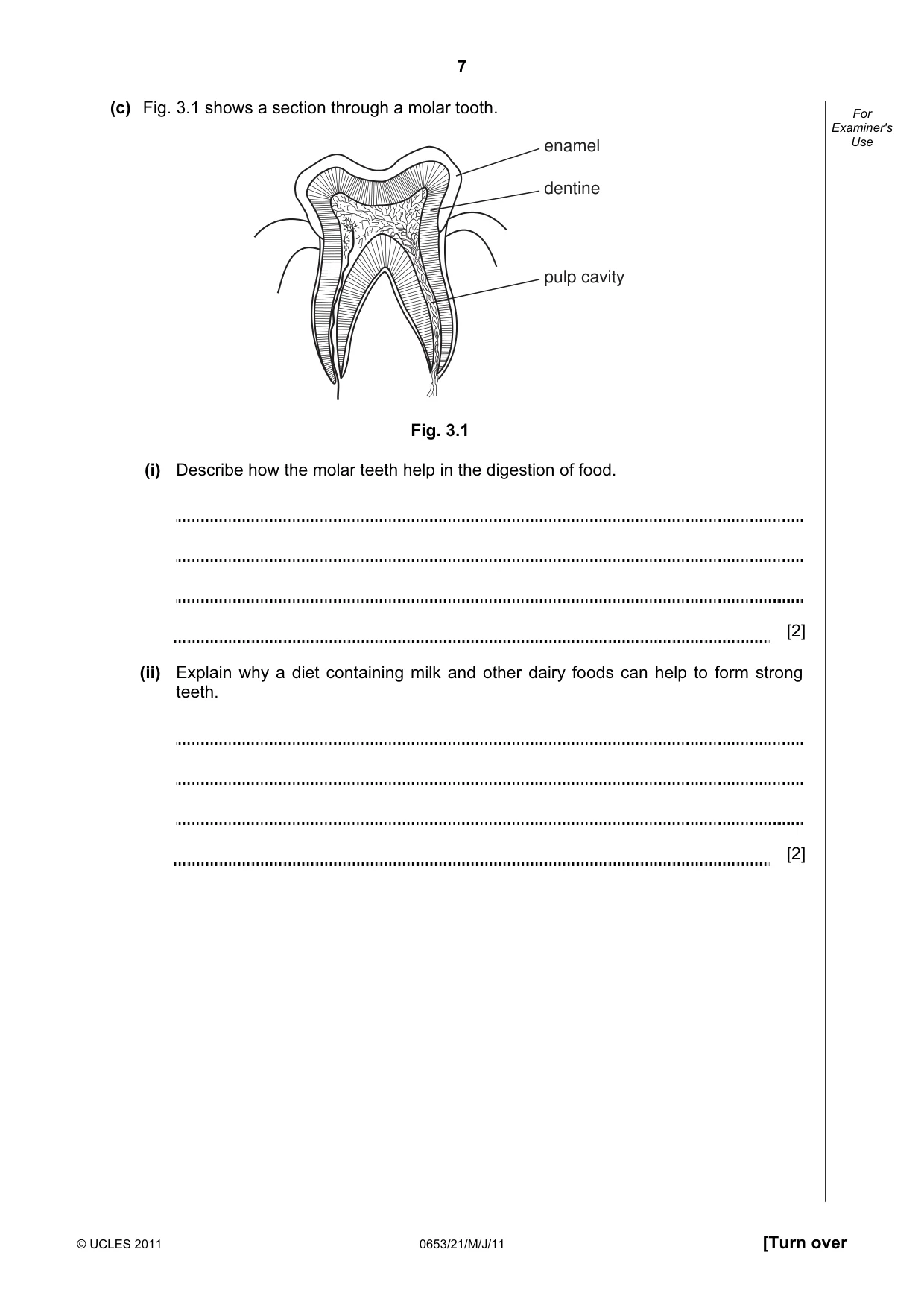 Cambridge IGCSE Science - Combined 0653 2011 May/June Paper 2 · Variant 1 question paper, page 7 of 24