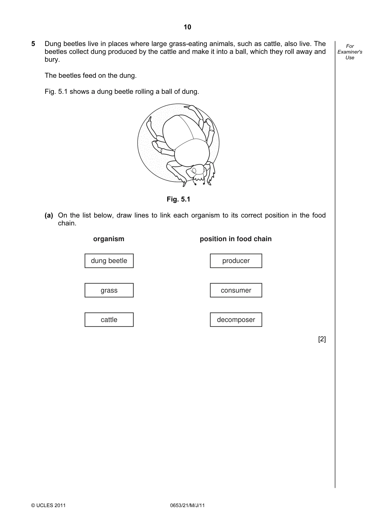 Cambridge IGCSE Science - Combined 0653 2011 May/June Paper 2 · Variant 1 question paper, page 10 of 24