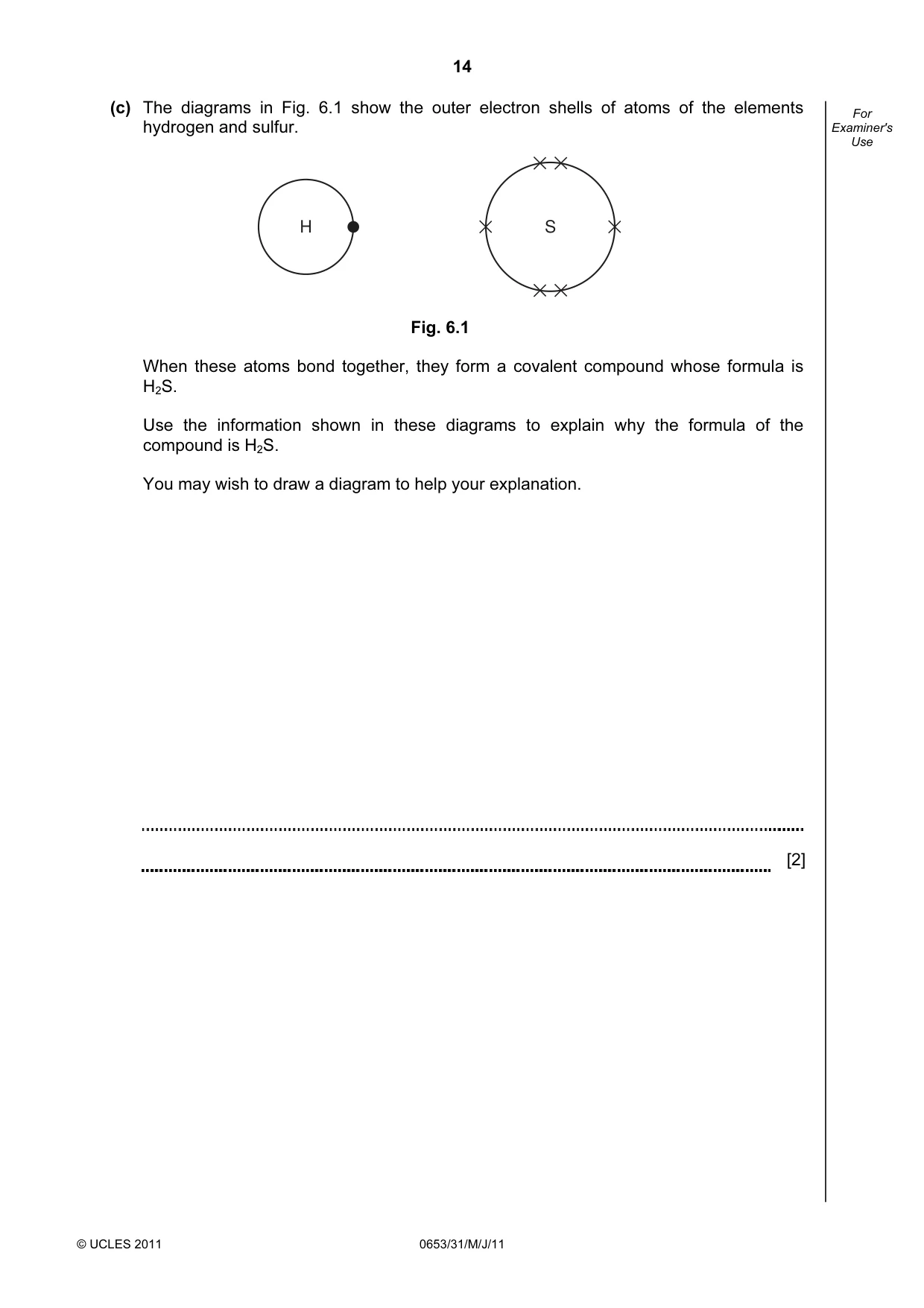 Cambridge IGCSE Science - Combined 0653 2011 May/June Paper 3 · Variant 1 question paper, page 14 of 20