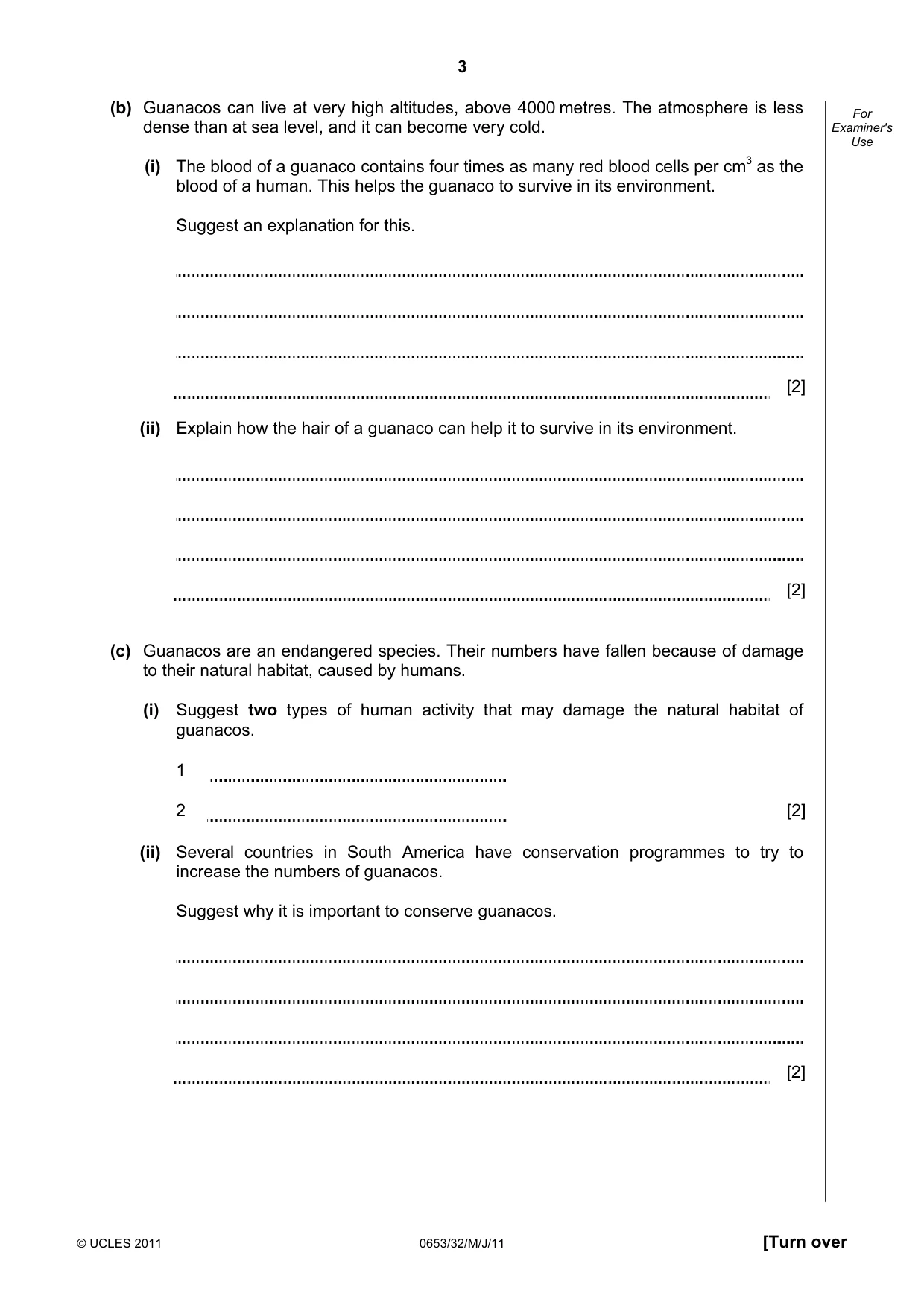 Cambridge IGCSE Science - Combined 0653 2011 May/June Paper 3 · Variant 2 question paper, page 3 of 24