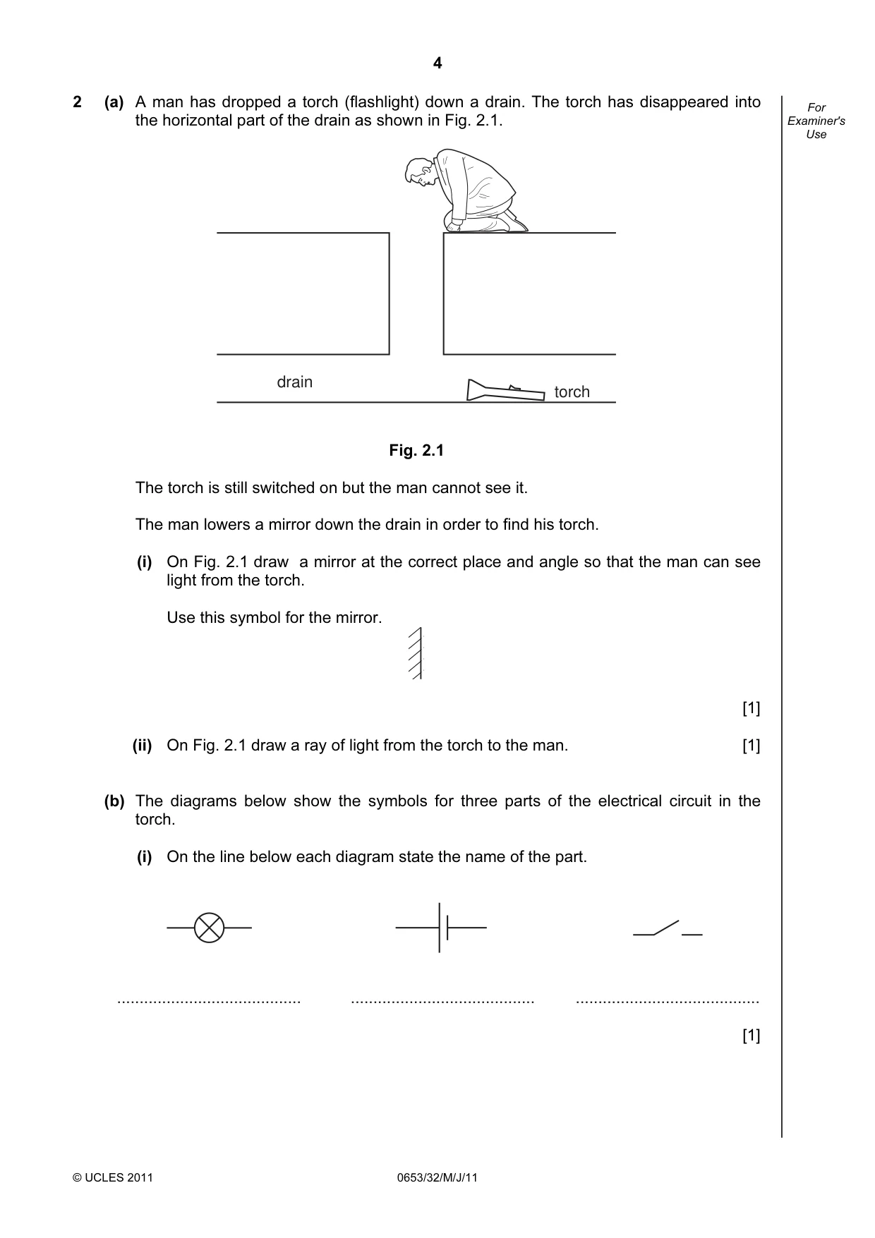 Cambridge IGCSE Science - Combined 0653 2011 May/June Paper 3 · Variant 2 question paper, page 4 of 24
