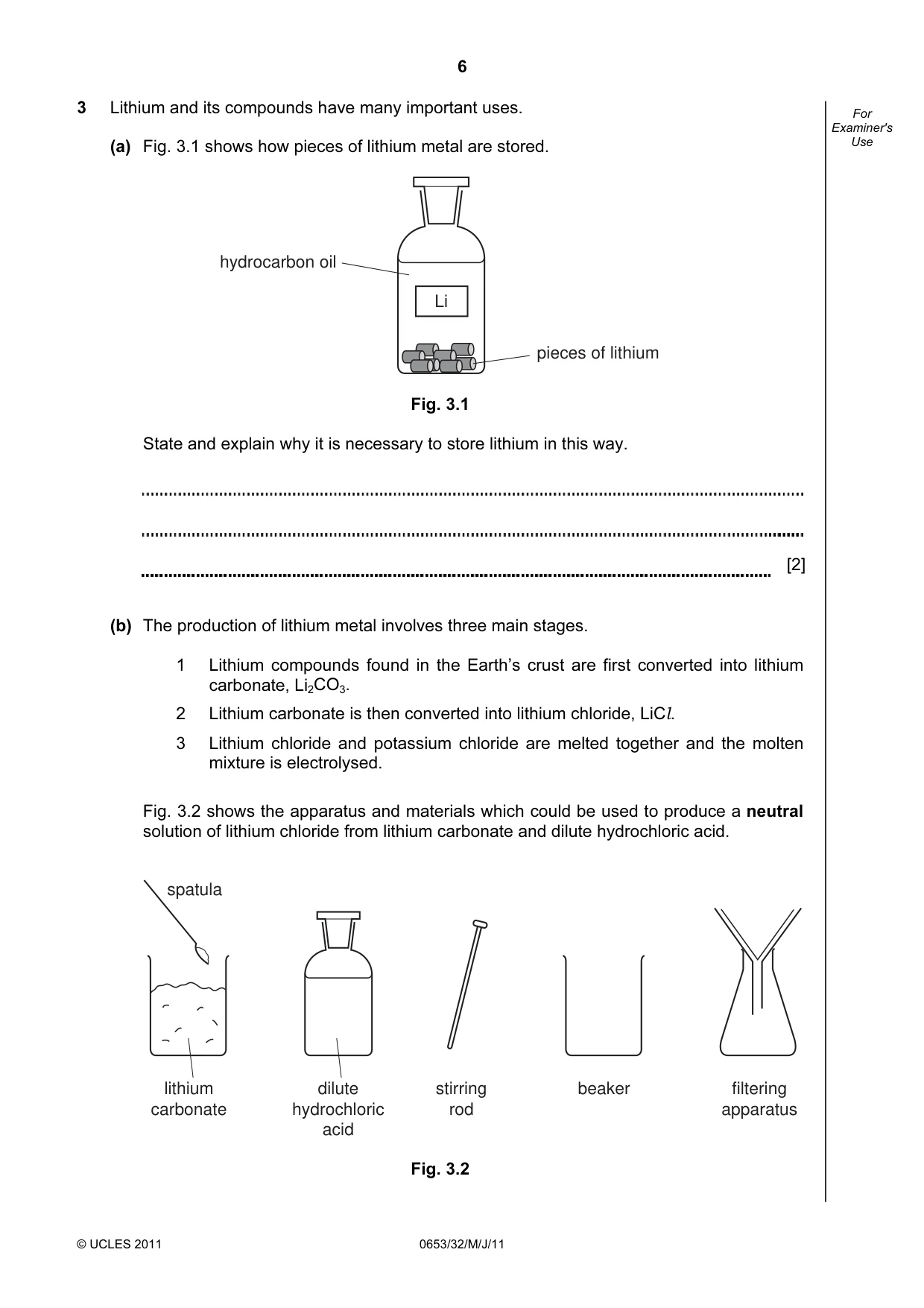 Cambridge IGCSE Science - Combined 0653 2011 May/June Paper 3 · Variant 2 question paper, page 6 of 24