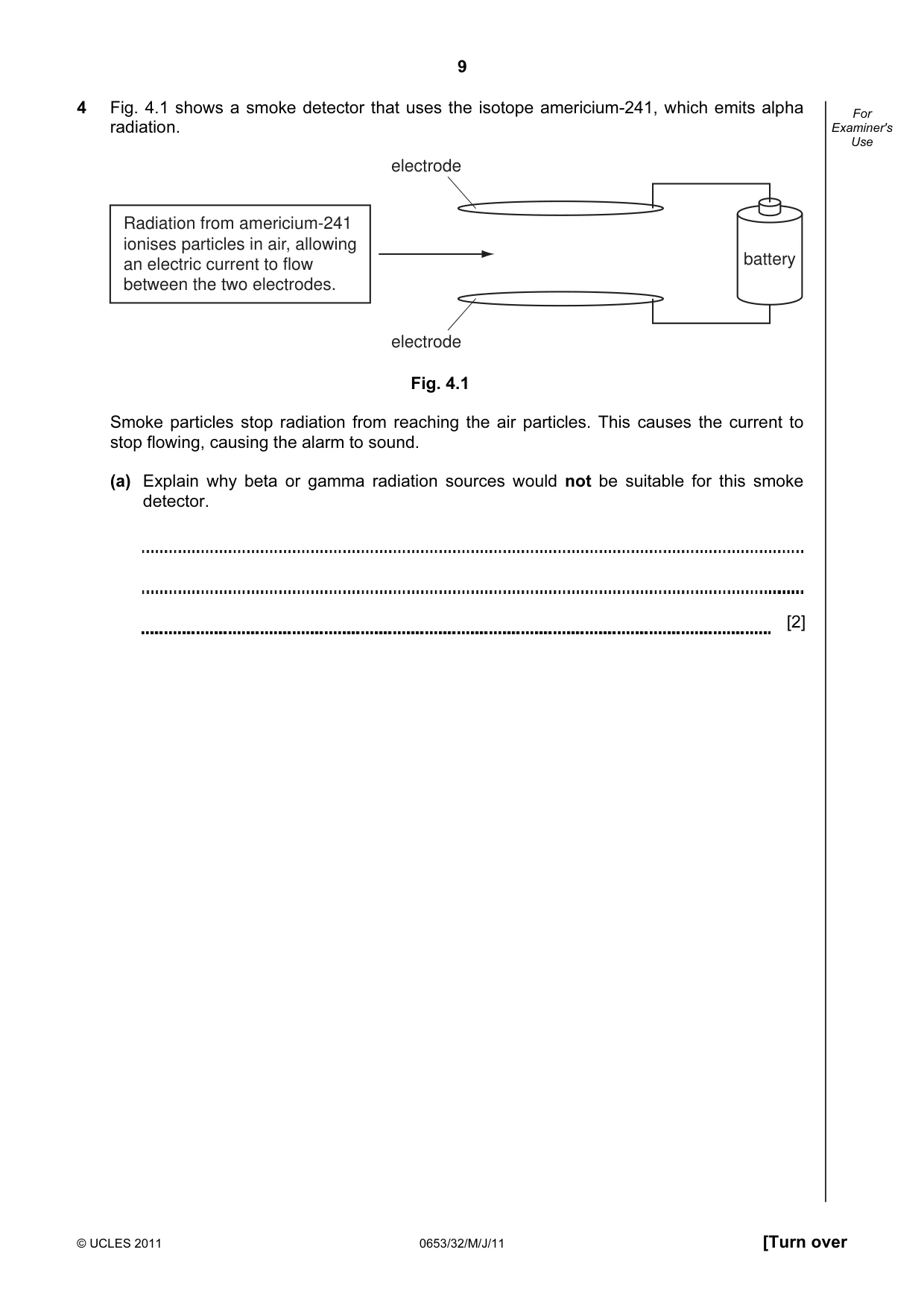 Cambridge IGCSE Science - Combined 0653 2011 May/June Paper 3 · Variant 2 question paper, page 9 of 24